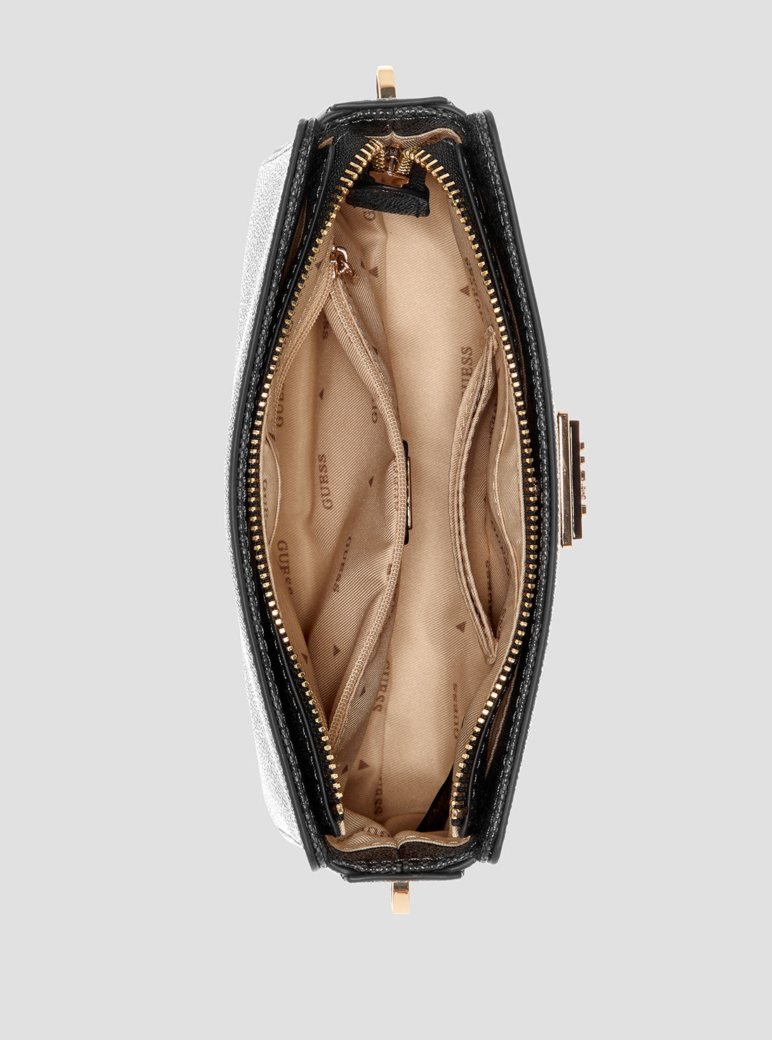 Black Meridian Crossbody Bag with Top Zip - Stylish & Secure for Everyday Use, Travel, and Shopping