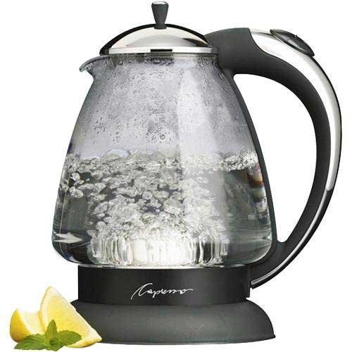 Capresso 259 Stainless Steel Electric Water Kettle - 1.7L Capacity, Fast Boiling, Auto Shut-Off & Boil-Dry Protection - Perfect for Tea, Coffee & Instant Meals - Polished Chrome Finish (10