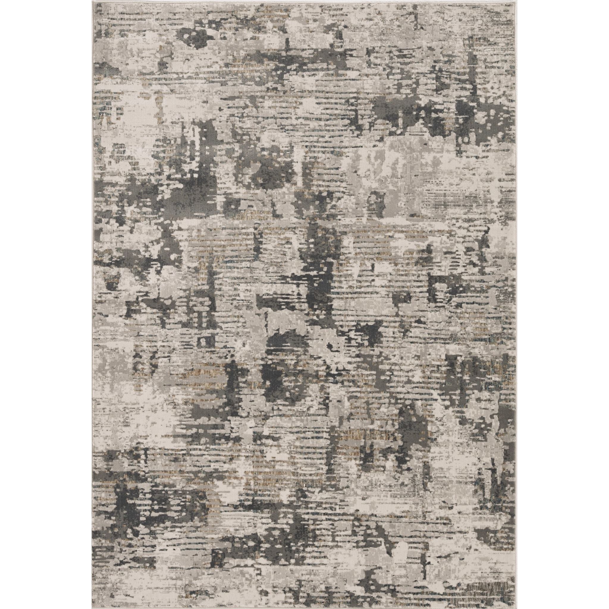 Aura Grey Serenity Area Rug 5' x 8' - Soft Plush Modern Living Room Rug for Bedroom, Office & Home Decor