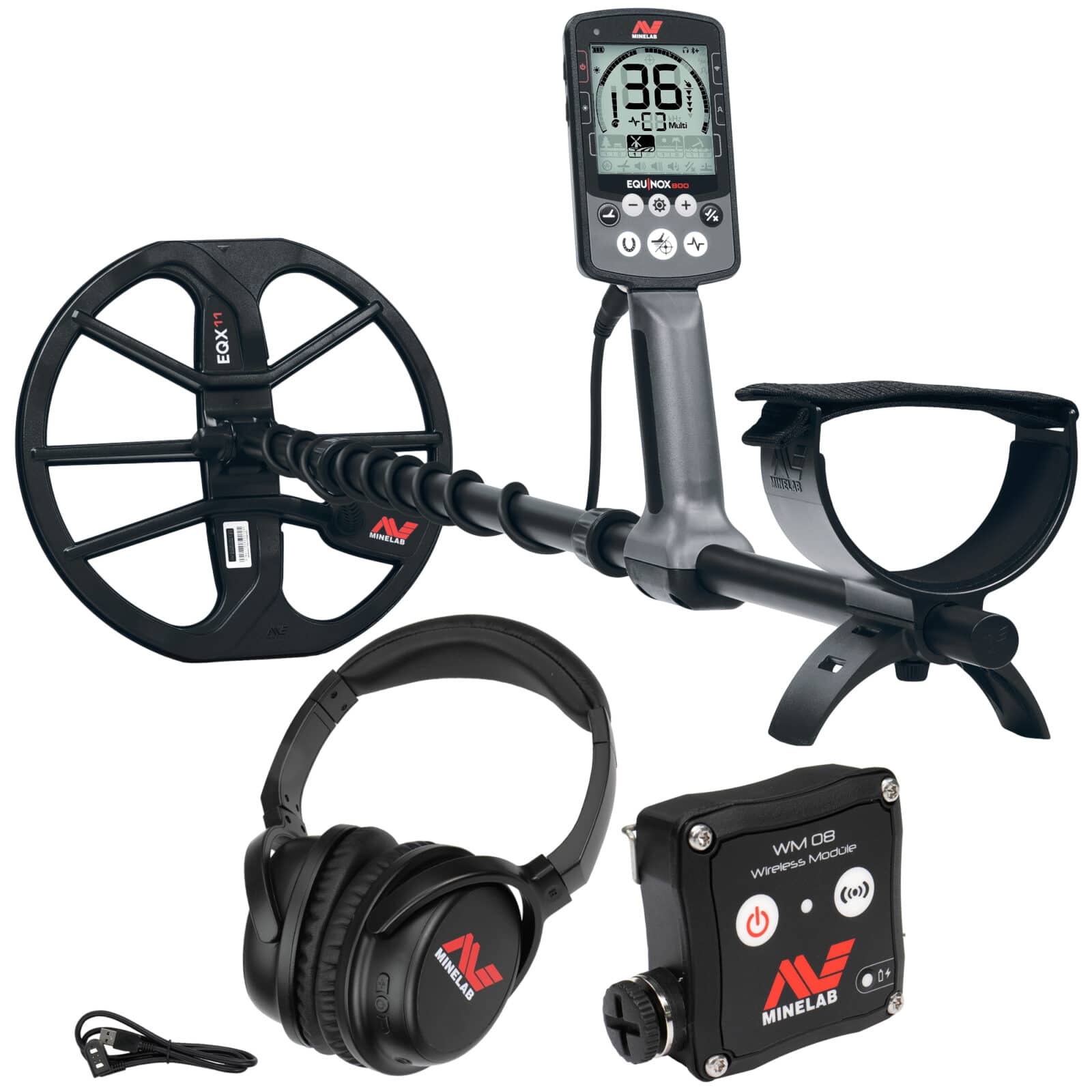 Minelab EQUINOX 800 Multi IQ Waterproof Metal Detector for Gold, Coin & Relic Hunting - Perfect for Beach, Park & Outdoor Treasure Hunting Adventures