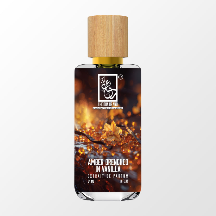 Amber Drenched In Vanilla Perfume Oil - Long Lasting Natural Scent for Women, Romantic Date Night & Special Occasions