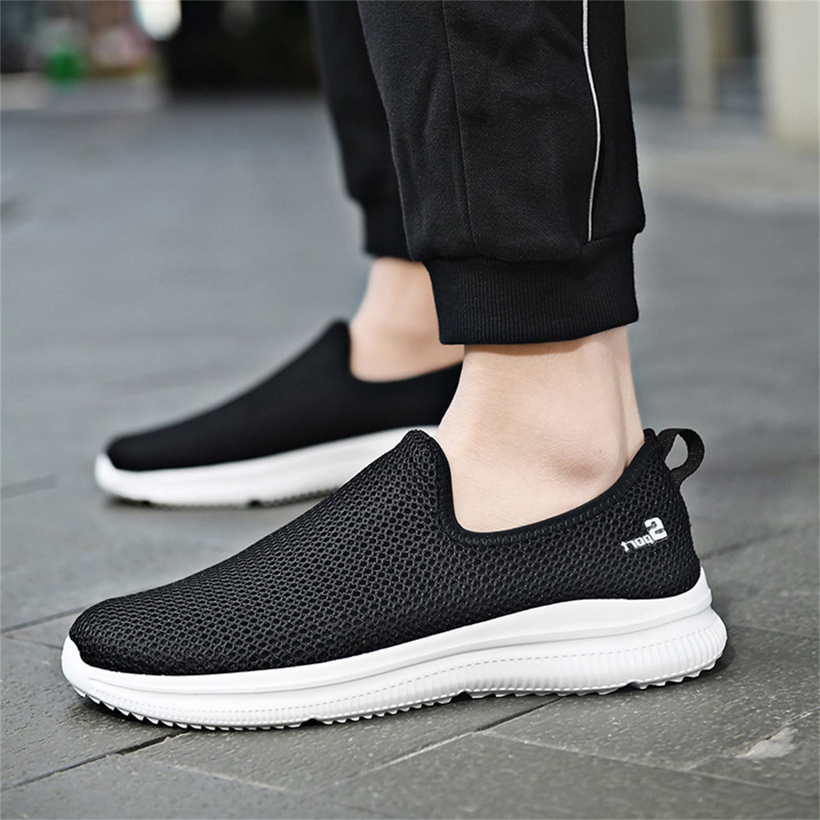 Women's & Men's Slip-On Walking Shoes - Comfortable Running Sneakers, Loafers & Casual Dress Shoes - Wide Width Options - Perfect for Work, Travel & Everyday Wear