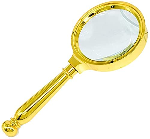 10X Magnifying Glass with LED Light - Handheld Magnifier for Reading, Jewelry Inspection, Coin & Stamp Collecting - Perfect for Seniors & Hobbyists