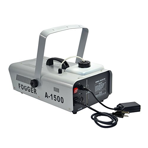 1500W Thermostatic Fog Machine with Remote & Wired Control - Professional Smoke Generator for Stage Lighting, Home Parties, Weddings, Halloween & DJ Events (Model A1500)