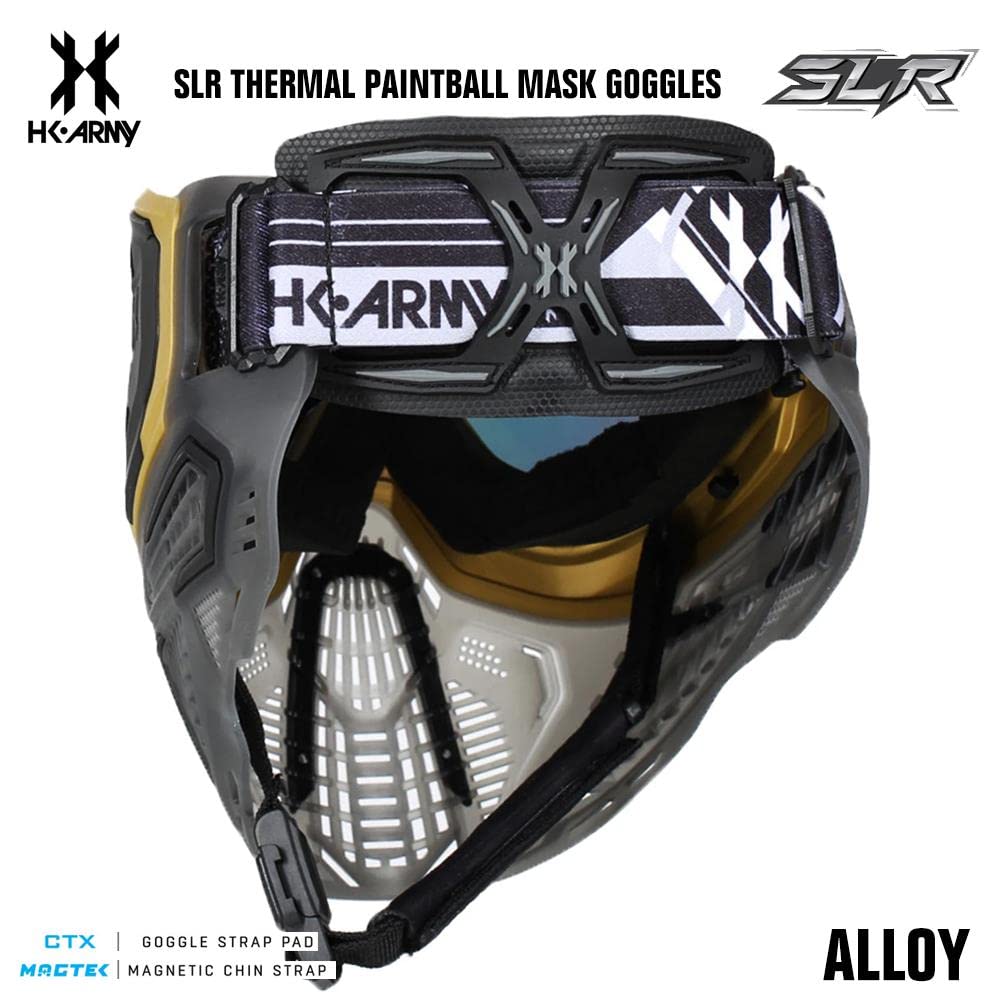 HK Army SLR Paintball & Airsoft Mask - Thermal Anti-Fog HD Pure Lens System for Clear Vision - Perfect for Outdoor Games, Tactical Training & Extreme Sports