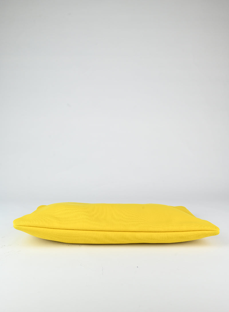 Luxury Hermès Yellow Pochette Clutch Bag - Elegant Fabric Handbag for Women | Perfect for Evening Parties, Weddings & Special Occasions