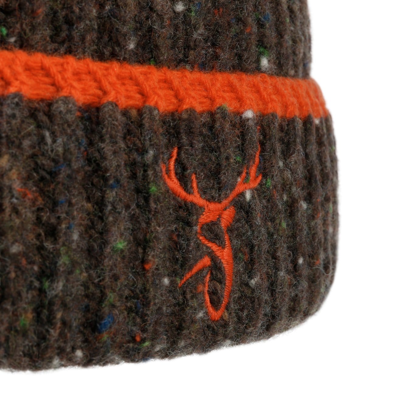 Stetson Deer Beanie Hat with Peak - Warm Winter Knit Cap for Men & Women - Perfect for Hunting, Outdoor Adventures & Casual Wear
