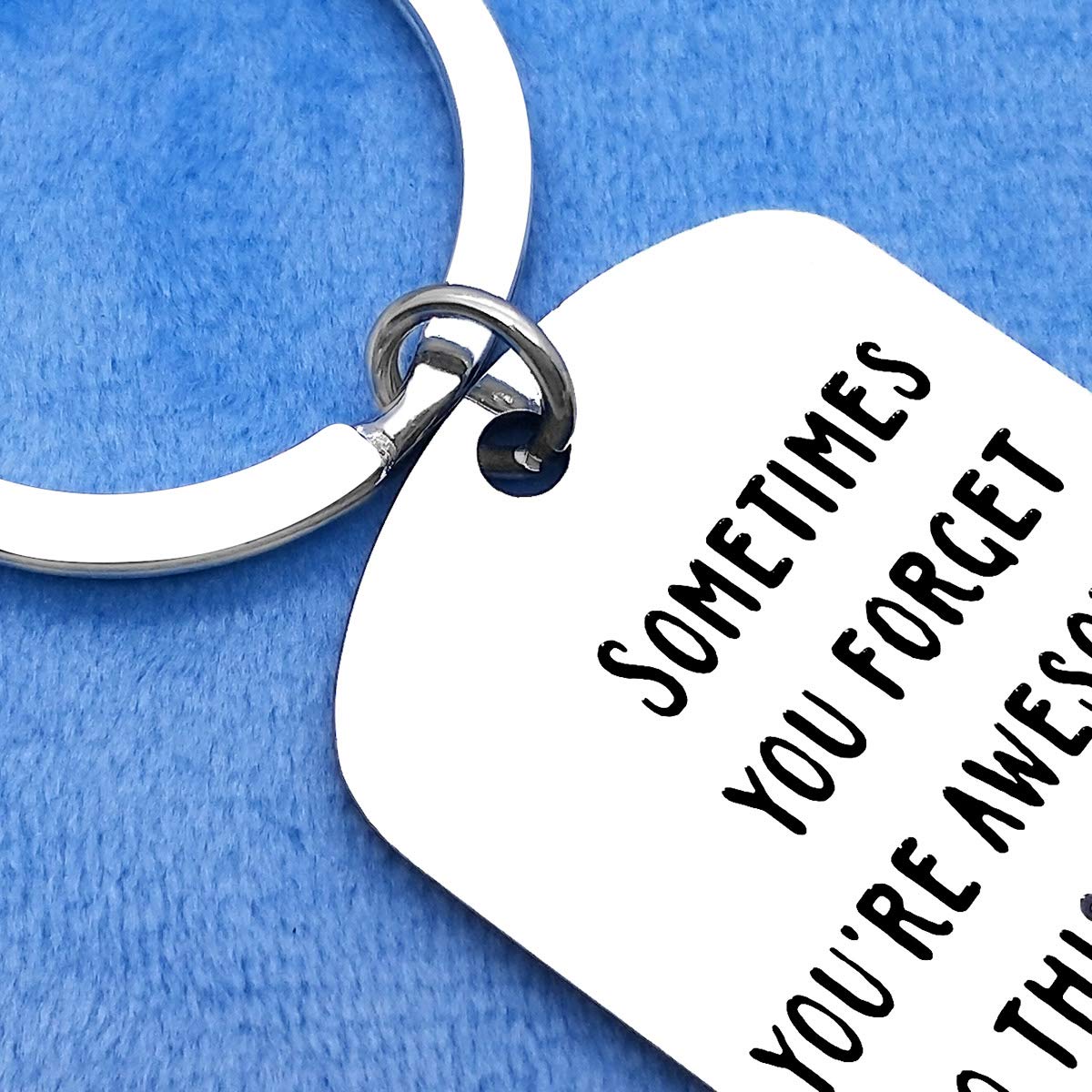 Inspirational Keychain - Funny Thank You Appreciation Gift for Coworker, Boss, Teacher | Encouragement Gifts for Men & Women | Christmas, Birthday, Graduation Gift for Son, Daughter, Friends, Sister | Perfect for Office, School, Daily Motivation