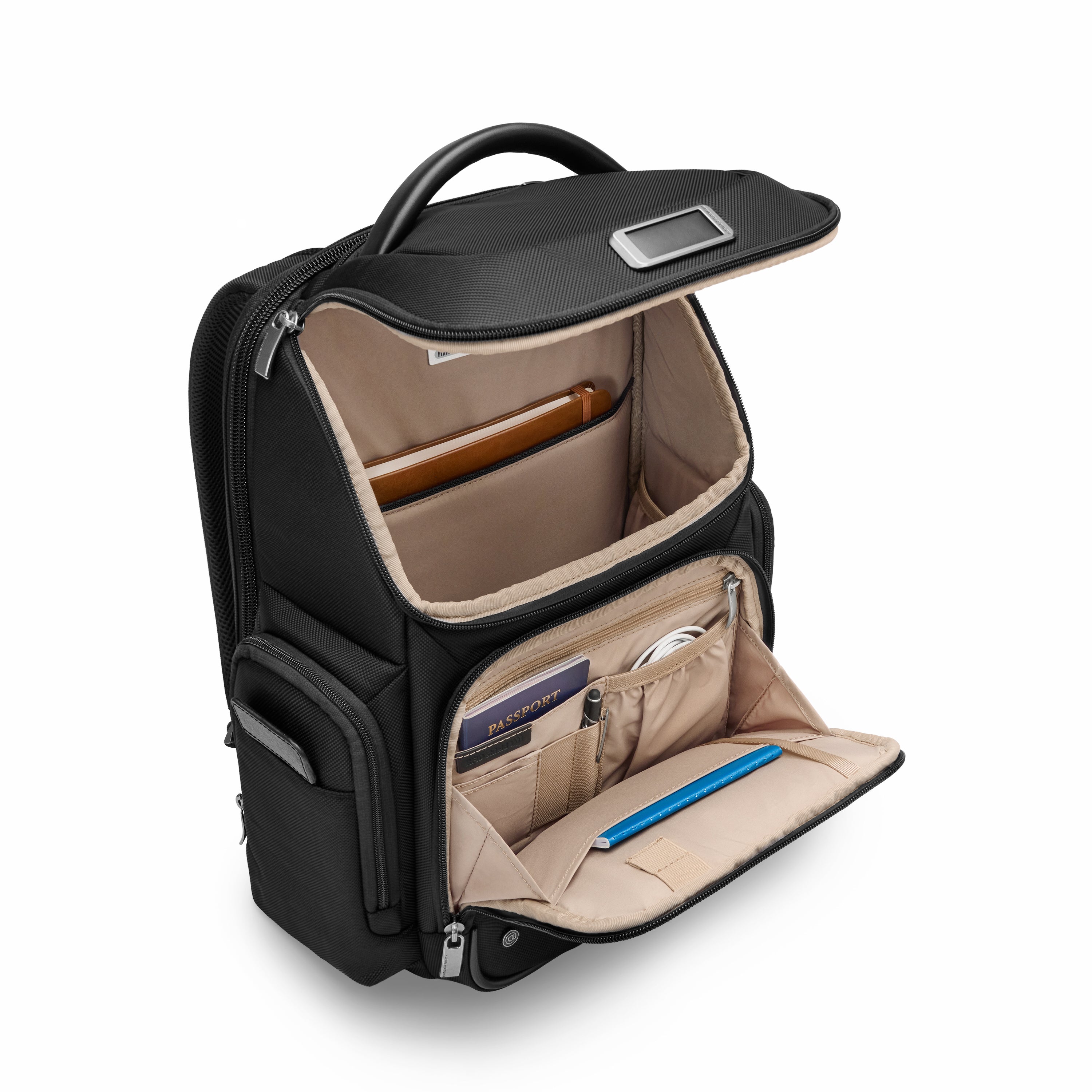 Briggs & Riley @work 2.0 Medium Widemouth Backpack for Business Travel & Commuting - Durable Laptop Backpack with Spacious Organization for Work & School