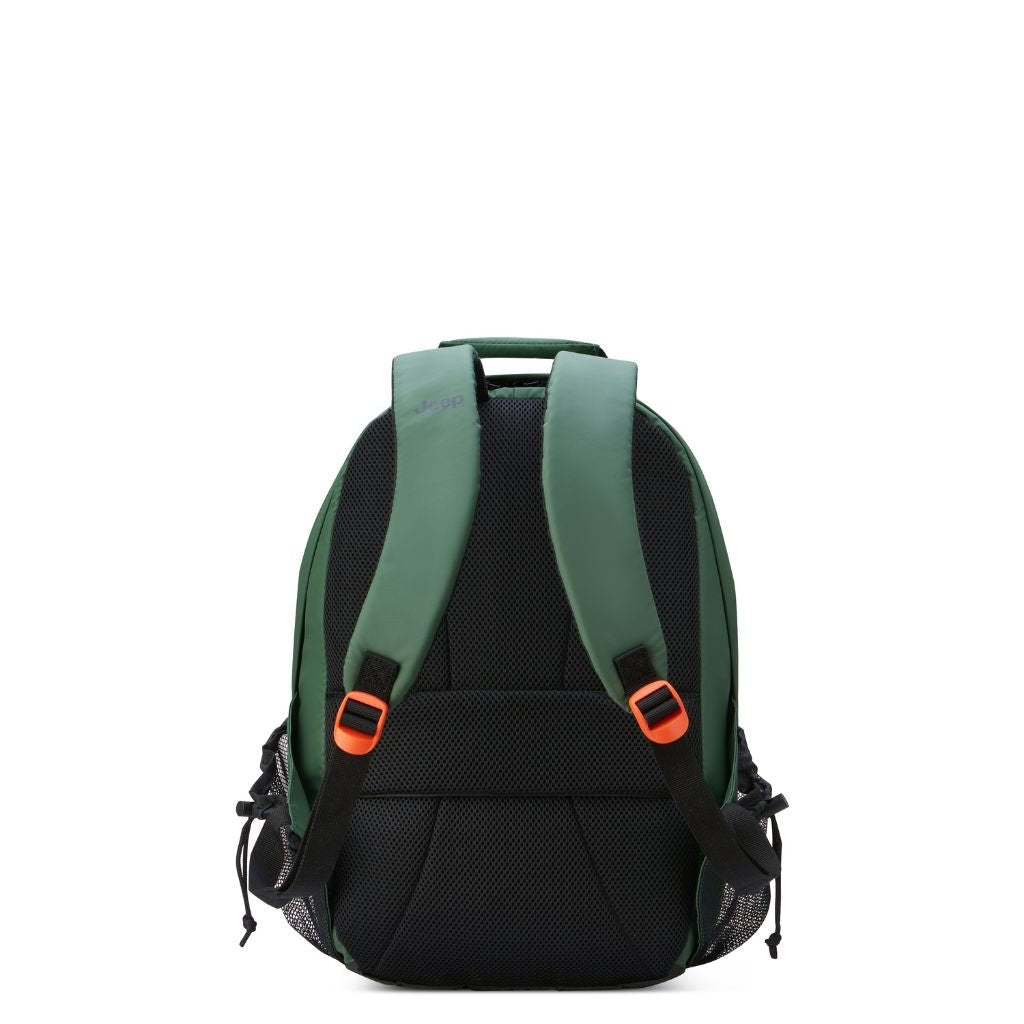 Jeep 15.6 Inch Laptop Backpack - Durable Water-Resistant Green Computer Bag for Men & Women - Perfect for Work, School, Travel & Outdoor Adventures