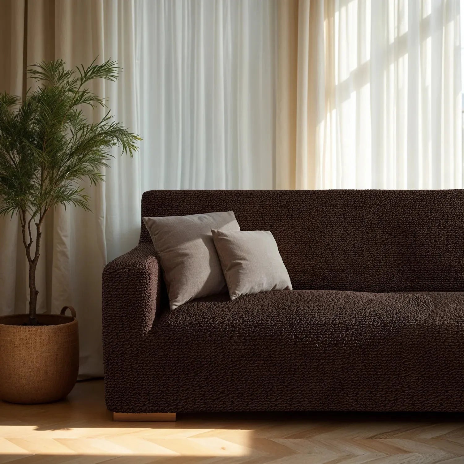 2 Seater Loveseat Slipcover - Soft Microfiber Fabric - Perfect for Living Room, Bedroom & Home Decor