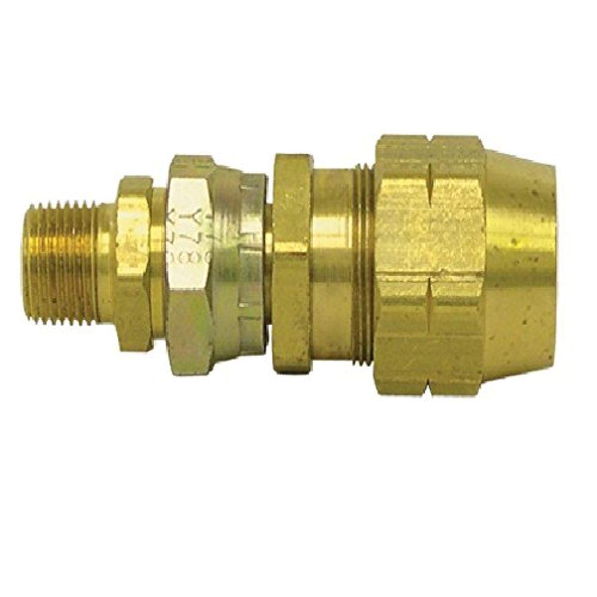Tectran 1107 Brass Reusable Hose Fitting - 3/8