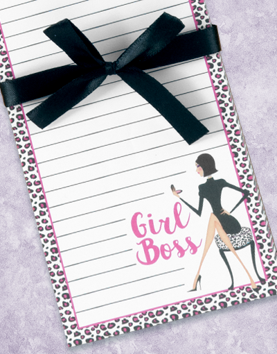 Girl Boss Shopping List Notepad - Stylish & Functional Office & Home Organization - Perfect for Grocery Lists, To-Do Tasks & Daily Planning