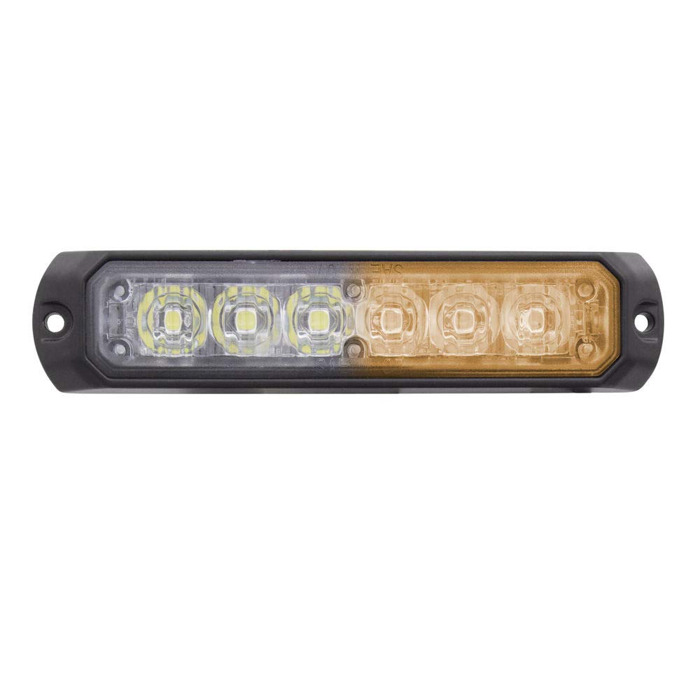 Heise 4.9 Inch 6 LED Marker Lights - Amber Warning Lights for Trucks, Trailers & Commercial Vehicles - Heavy Duty Waterproof Design (HE-MUMRK-6WA) - Ideal for Road Safety & Vehicle Visibility in Low Light Conditions