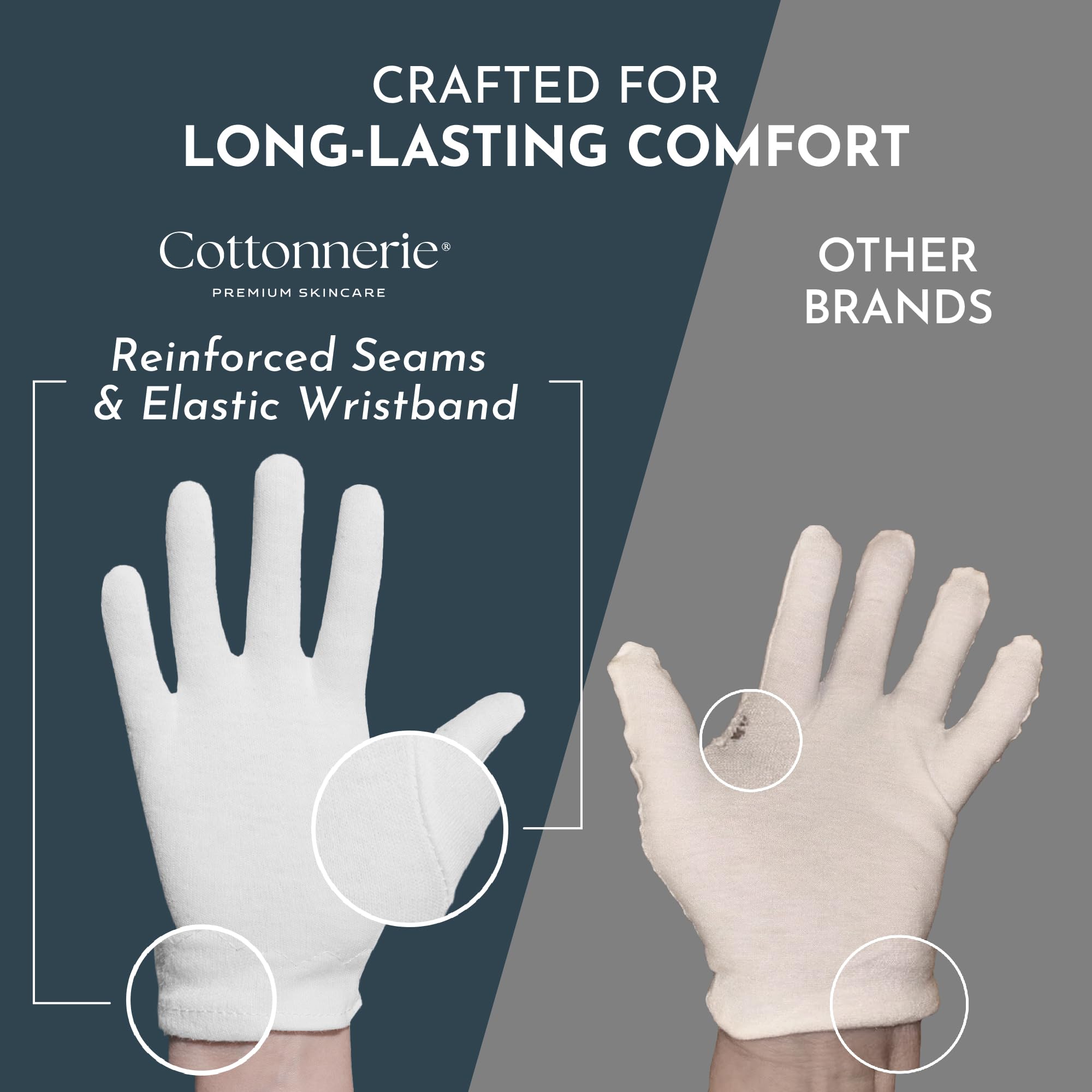 Gaxcoo 7 Pairs Kids Moisturizing Gloves for Dry Hands & Eczema Relief | 100% Premium Cotton Overnight Lotion Treatment for Children (2-5 Years) | Reusable Hand Care for Boys & Girls with Free Washing Bag | Perfect for Nighttime Skincare & Dermatitis Protection