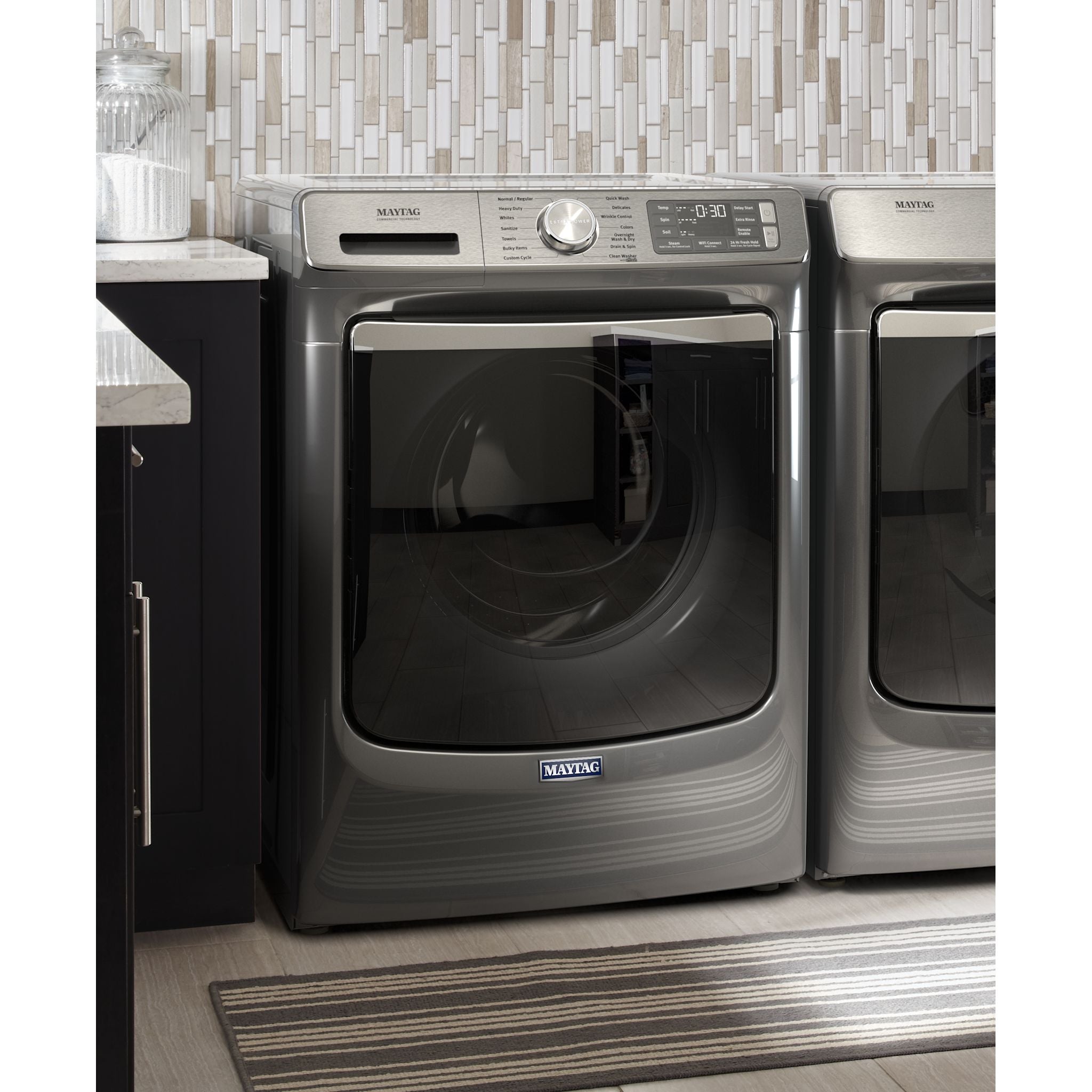 Maytag MHW8630HC Front Load Washer - 5.2 Cu. Ft. Capacity, Metallic Slate - Energy Efficient, Quiet Operation for Laundry Room or Basement
