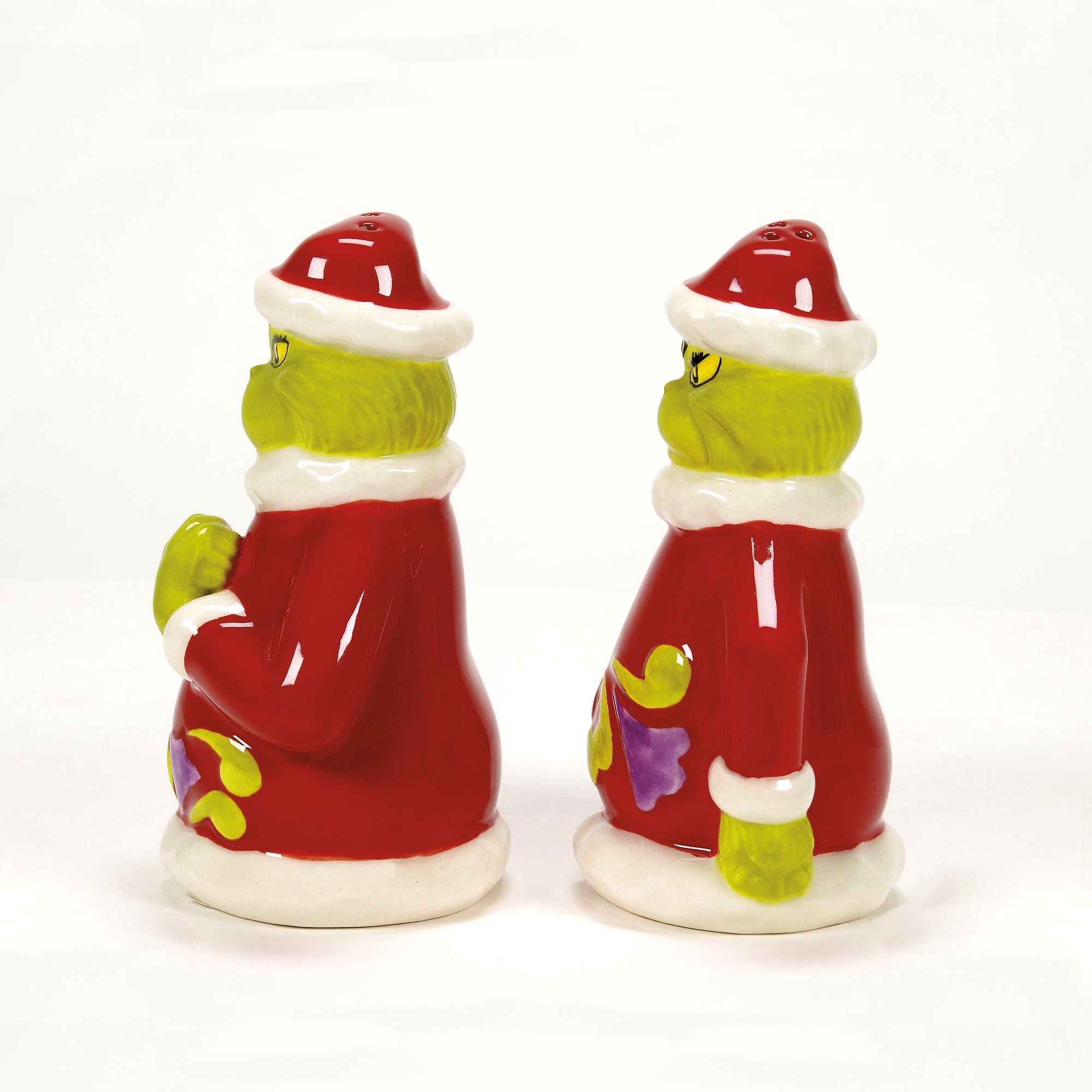 Grinch Naughty & Nice Salt & Pepper Shaker Set - Christmas Kitchen Decor & Holiday Tableware for Parties & Gift Giving