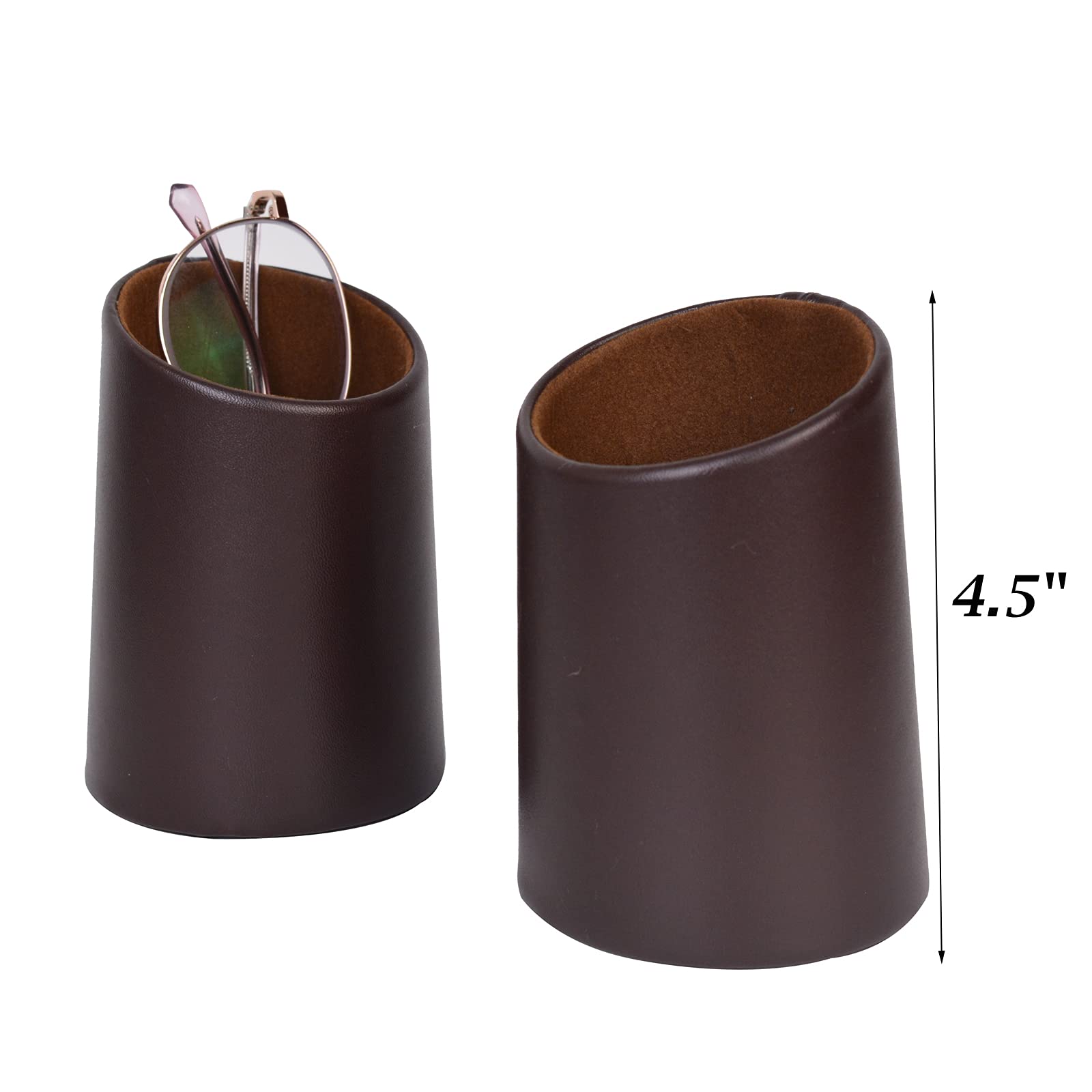 2 Pack Eyeglass Stand Holder - Desk & Nightstand Organizer for Glasses Protection