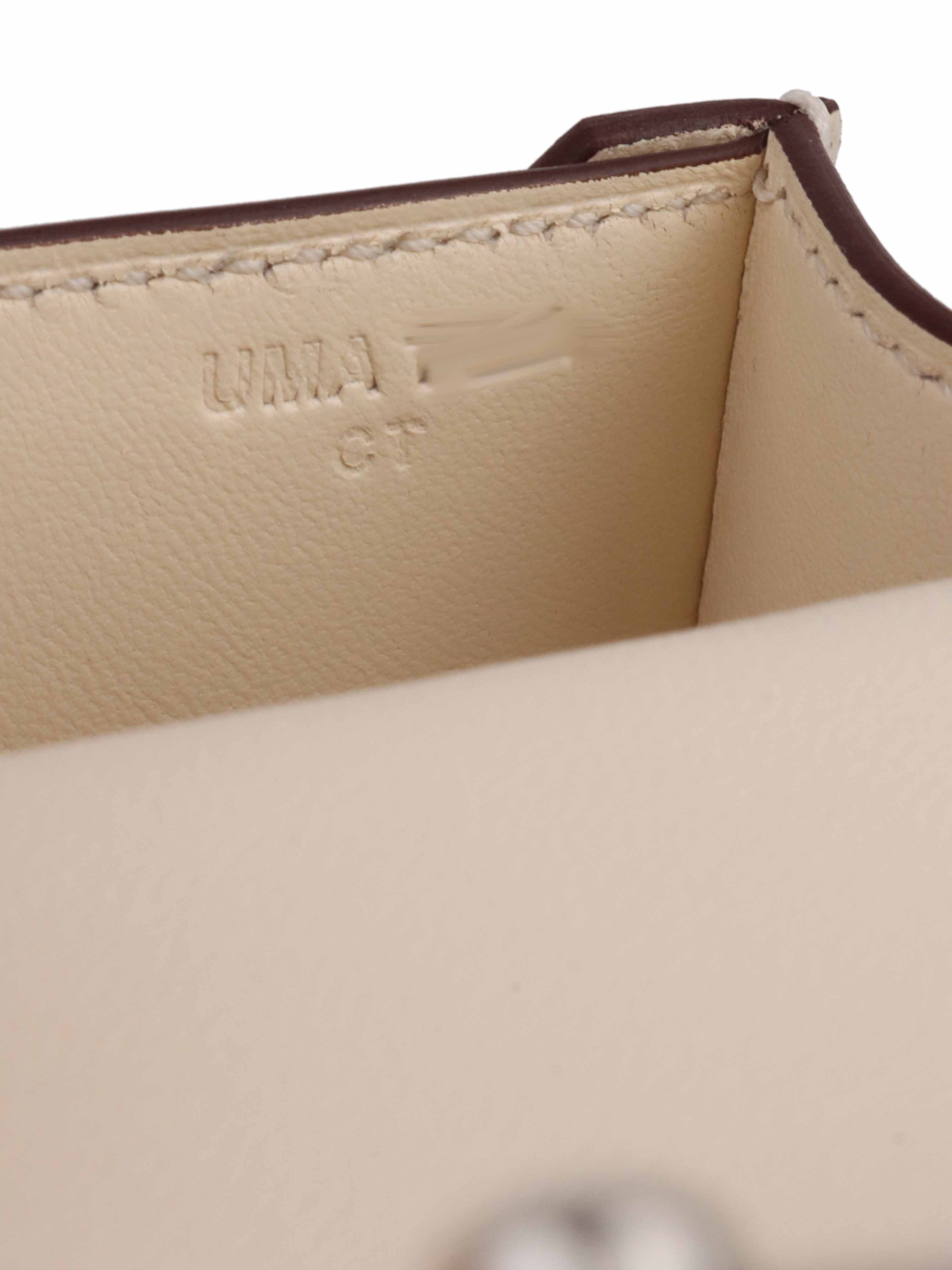 Hermes Mini Verrou Bag in Chevre Mysore Nata Leather with Havane/Tchai/Etoupe Hardware - Luxury Crossbody Bag for Women | Perfect for Evening Events, Date Nights & Special Occasions