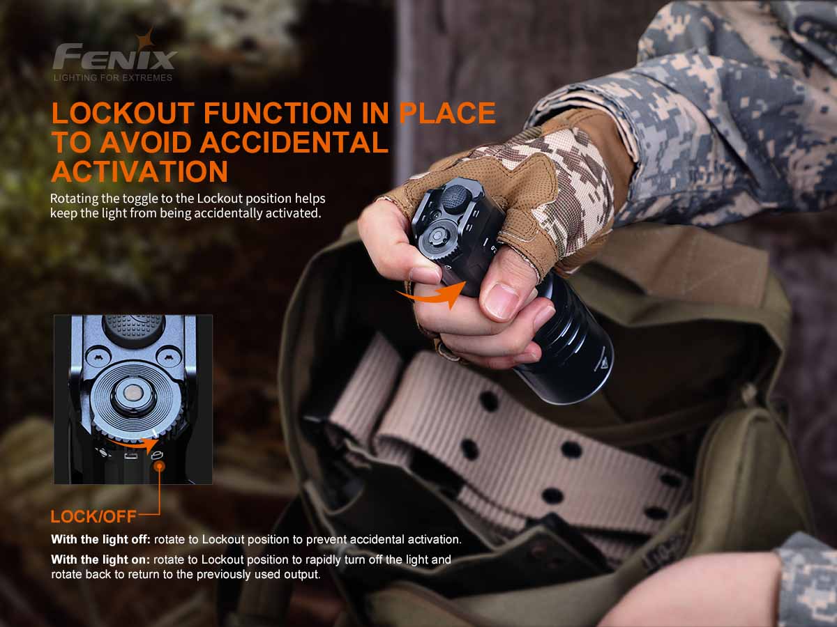 Fenix TK35UE V2.0 Rechargeable LED Flashlight - 3000 Lumens, Long Beam Distance, Waterproof - Perfect for Camping, Hiking, Emergency & Outdoor Adventures