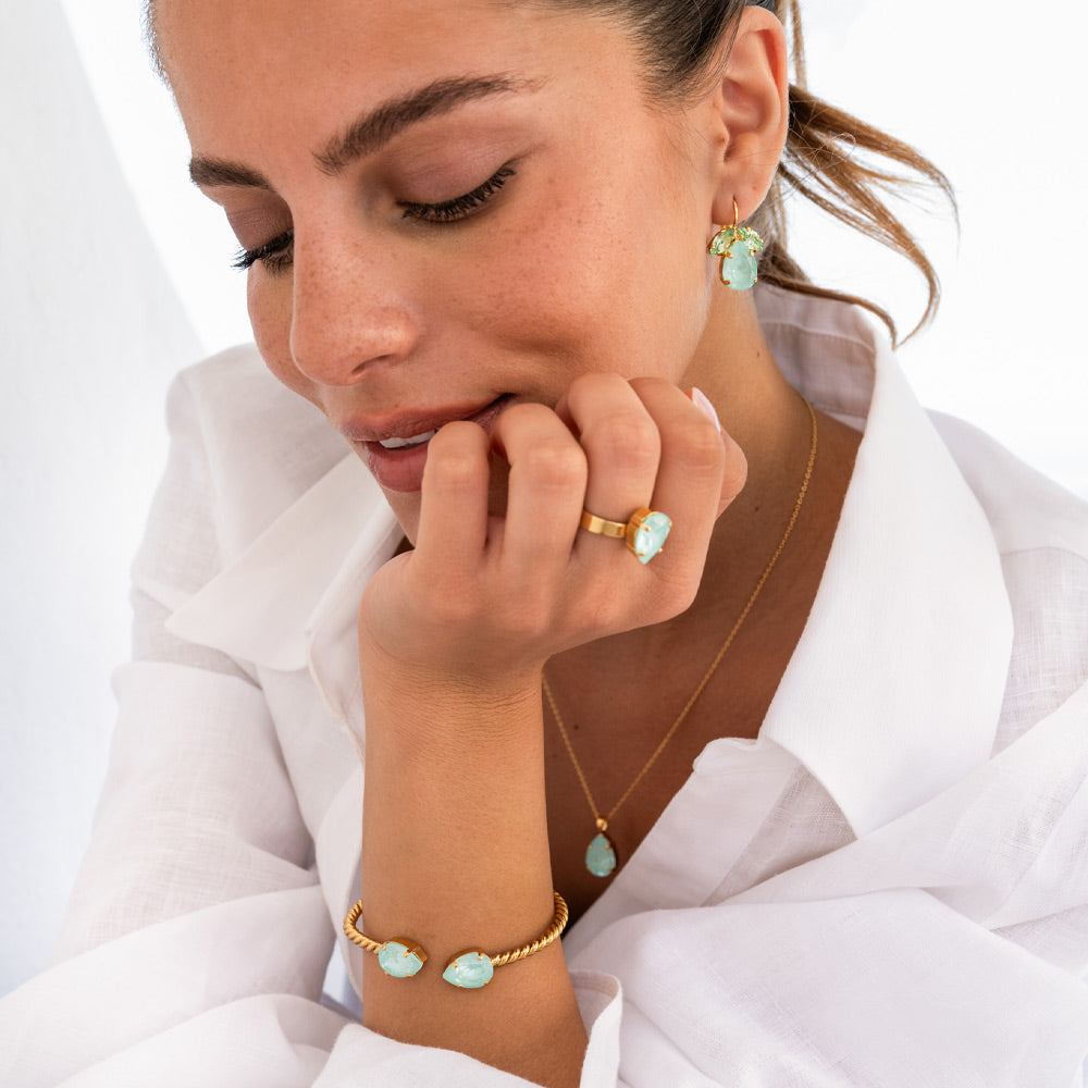 Mini Drop Necklace - Dainty Soft Mint Green Pendant for Women | Perfect for Everyday Wear, Gift Giving & Special Occasions