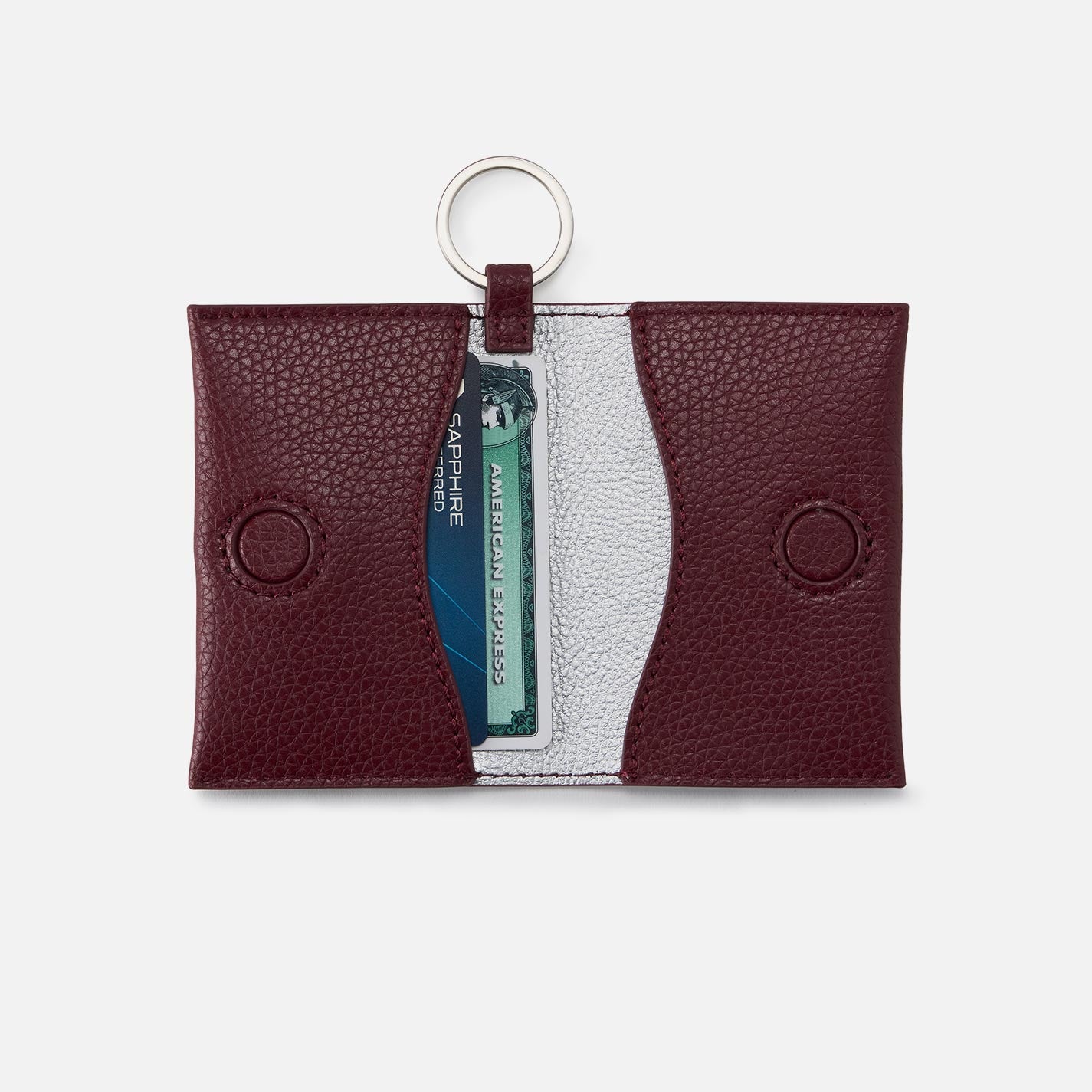 Vida Card Holder in Micro Pebbled Leather - Slim RFID Blocking Wallet for Credit Cards & ID - Perfect for Travel, Work, and Everyday Use