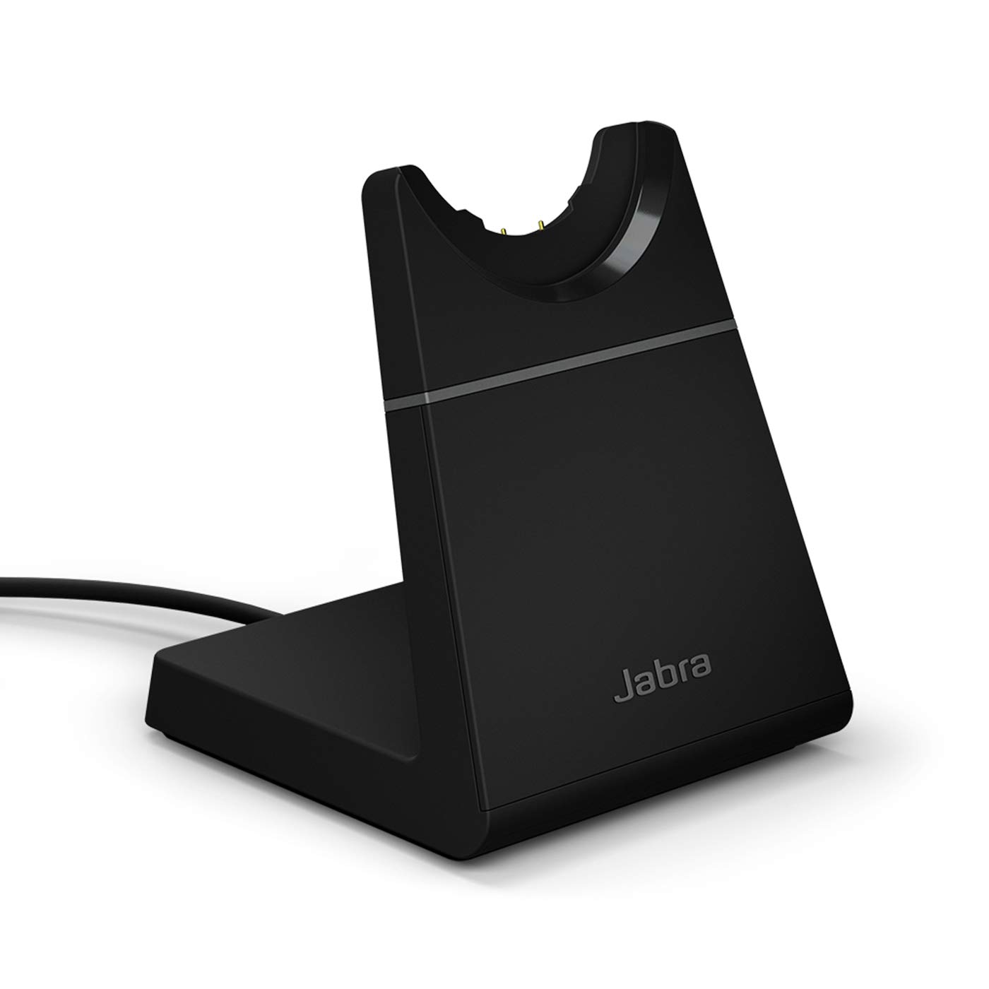 Jabra Evolve2 65 Wireless PC Headset with USB-A Charging Stand & Desk Stand - Noise Cancelling Bluetooth Headset for Office, Call Center & Remote Work (Black)