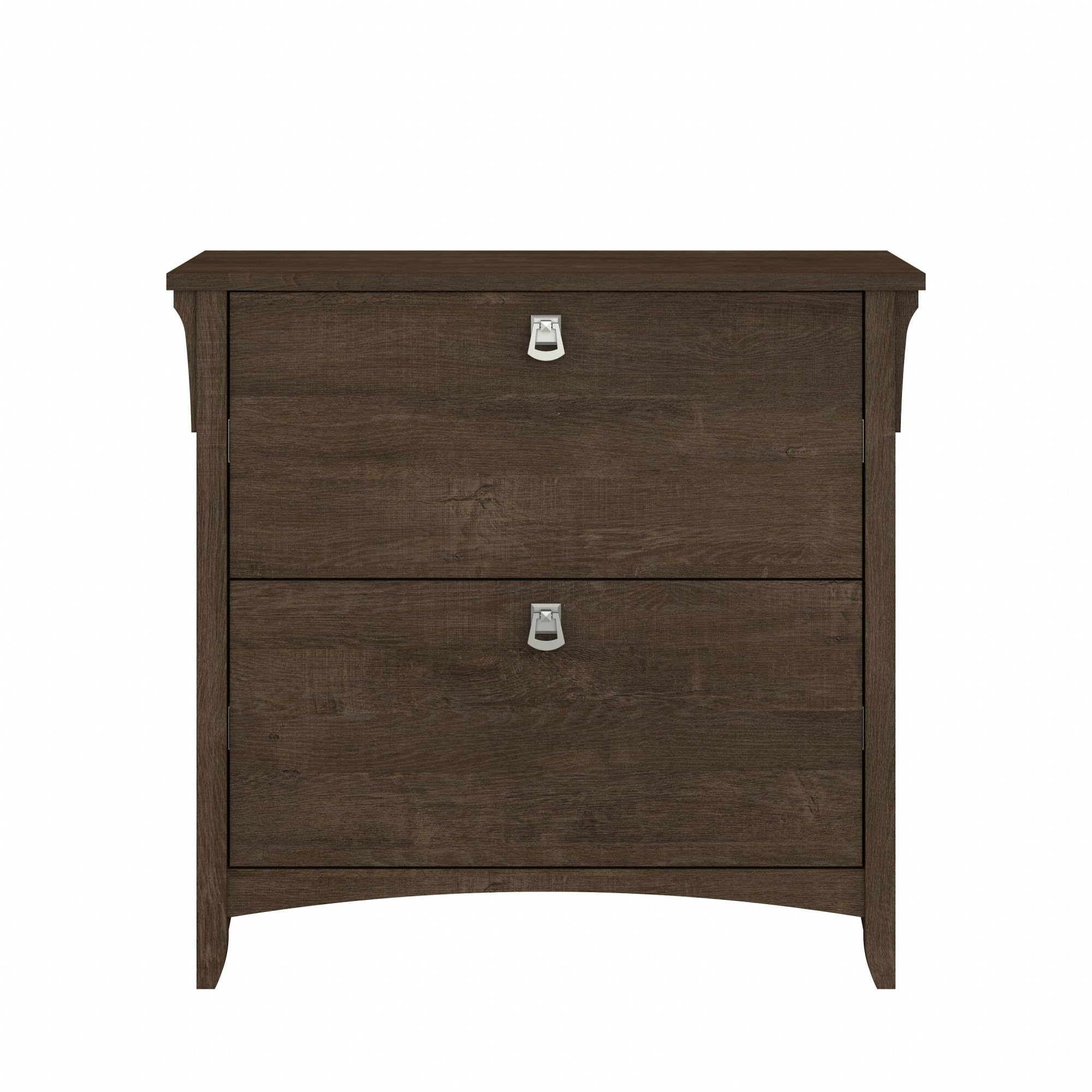Bush Furniture Salinas 2-Drawer Lateral File Cabinet in Ash Brown - Office Storage Solution for Home & Business Organization