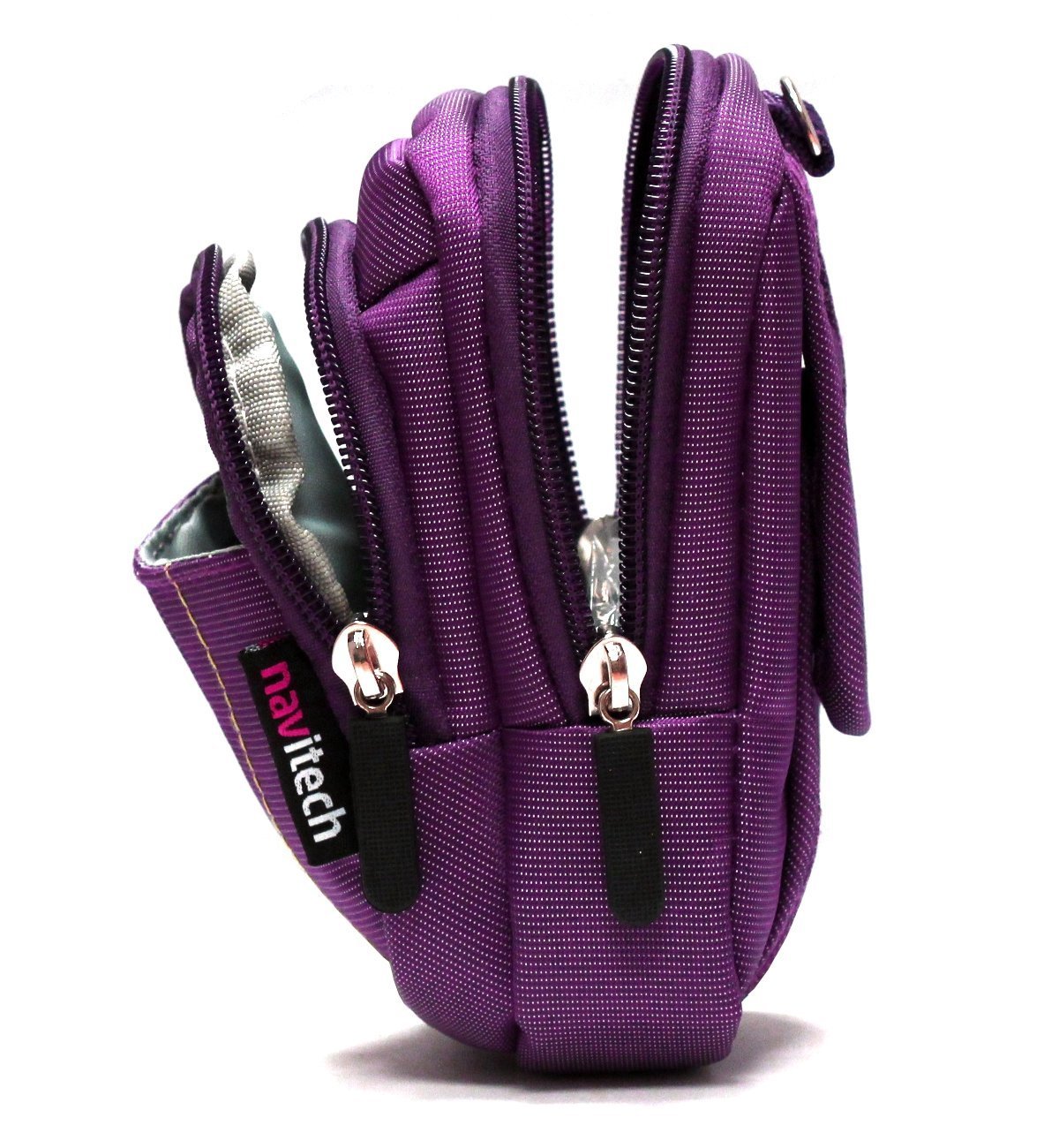 Navitech Purple Digital Camera Case Bag for Canon PowerShot N2 - Waterproof Compact Camera Pouch for Travel, Hiking & Outdoor Photography Accessories
