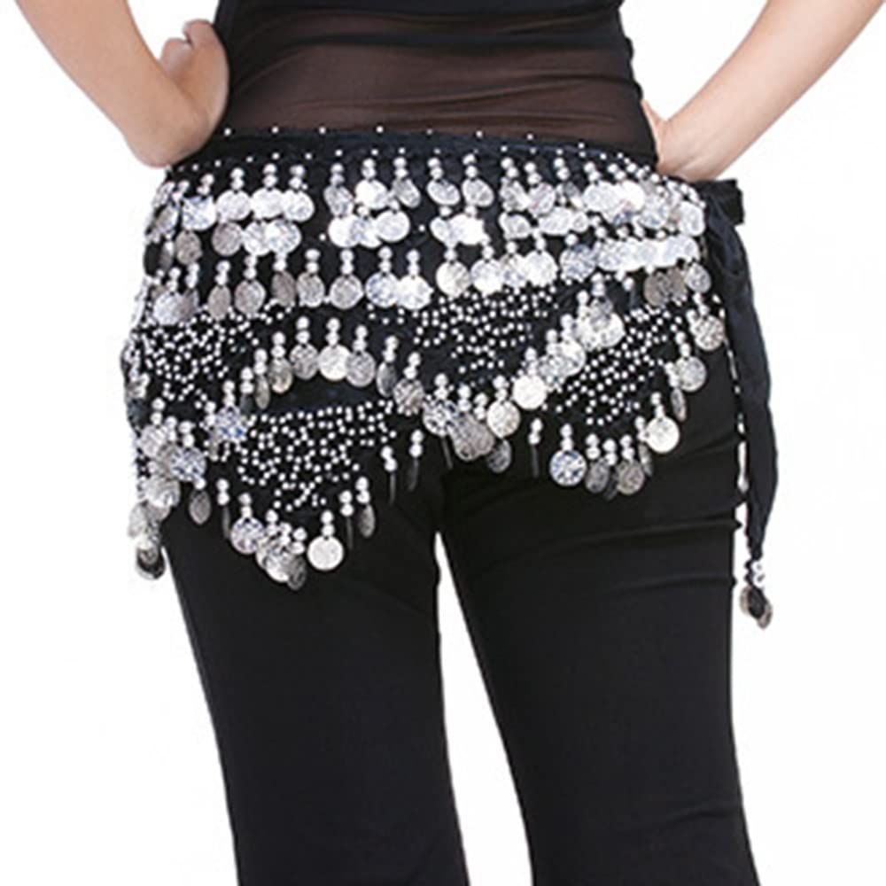 320 Sequins Belly Dance Hip Scarf Wrap Waistband Belt for Men & Women - Perfect for Dance Performances, Costume Accessories, and Festival Outfits