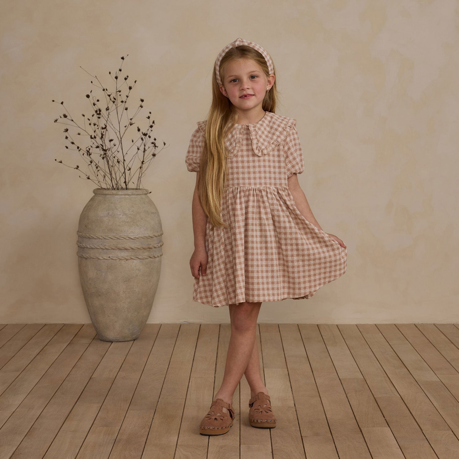 Camille Dress - Pink Gingham Floral Summer Dress for Women | Casual & Party Wear | Perfect for Beach, Vacation & Date Nights