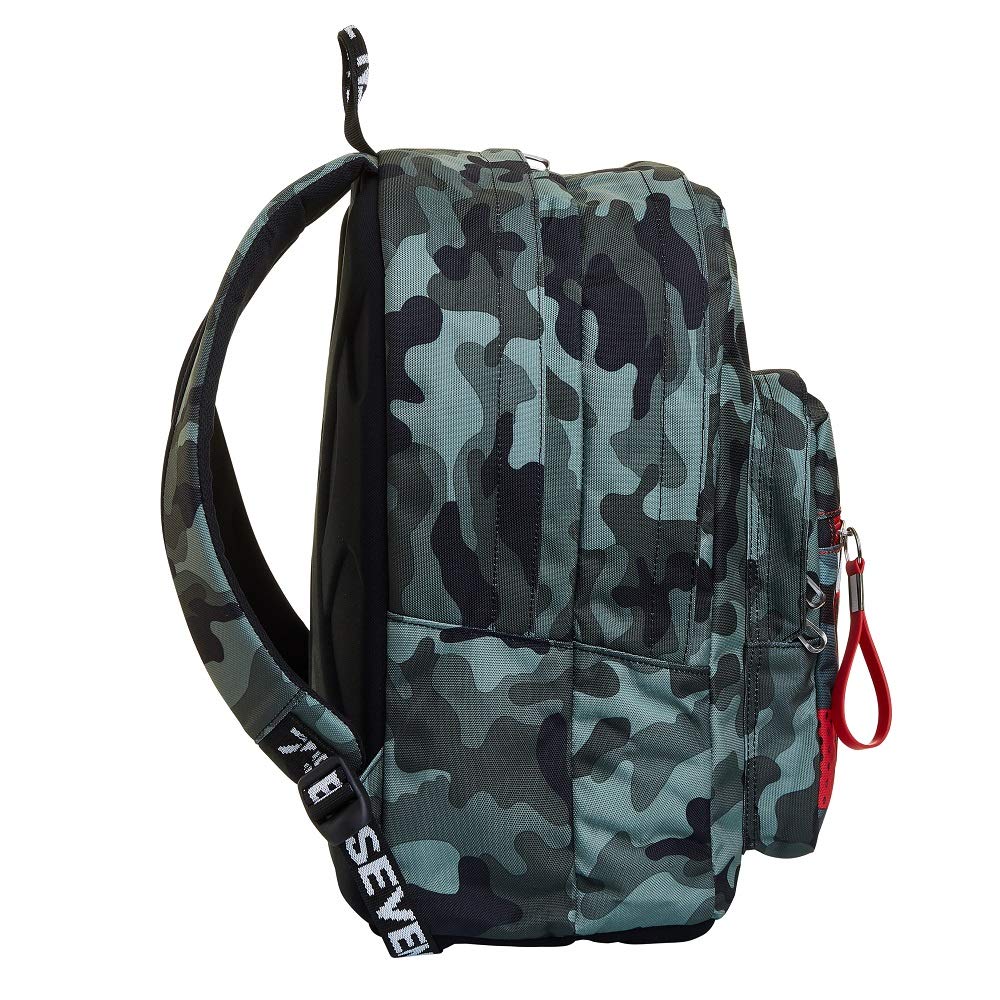 Seven School Backpack - Extra Fit, Double Compartment, Front Pocket for Kids & Teens - School & Travel