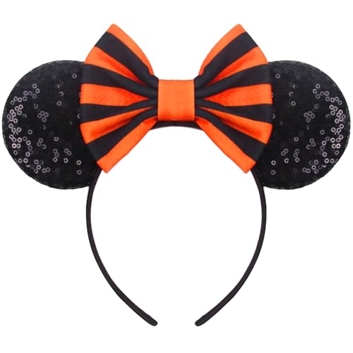 Orange & Black Bow