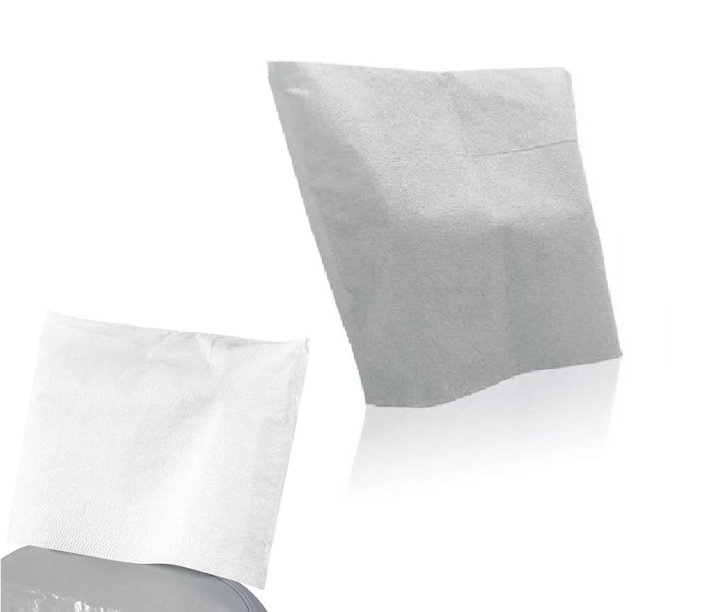 500-Pack Disposable White Medical Chair Headrest Paper Covers 10
