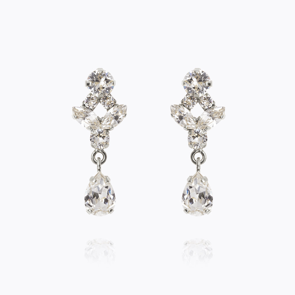 Crystal Heart Earrings for Women - Elegant Dangle Drop Jewelry for Valentine's Day, Anniversary & Romantic Date Night