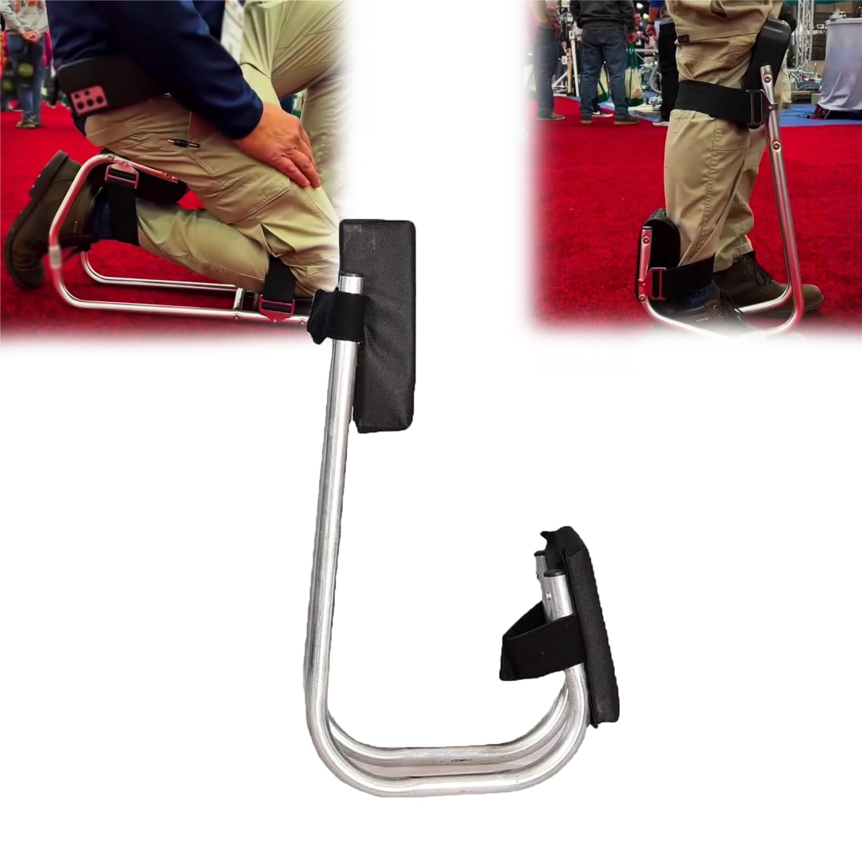 2024 New Ergonomic Gardening Knee Seat - Portable Kneeling Pad with Knee Brace Support for Comfortable Gardening, Protects Knees & Prevents Leg Numbness - Ideal for Planting, Weeding & Outdoor Yard Work (1Pcs)