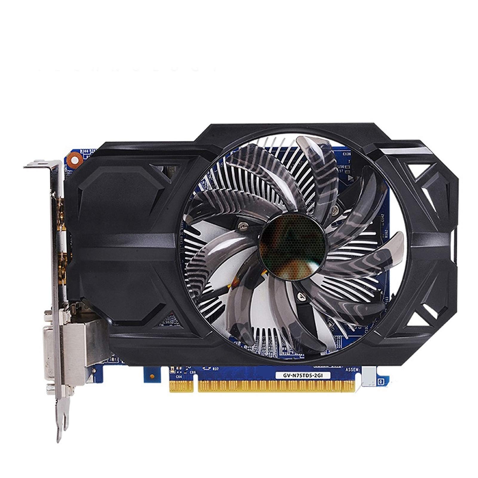 NVIDIA GeForce GTX 750 Ti 2GB GDDR5 128-Bit Graphics Card - Compatible with GIGABYTE, PC Gaming & Video Editing, HDMI DVI Output, Replacement for VGA Cards - Perfect for Gaming, Streaming & Graphic Design