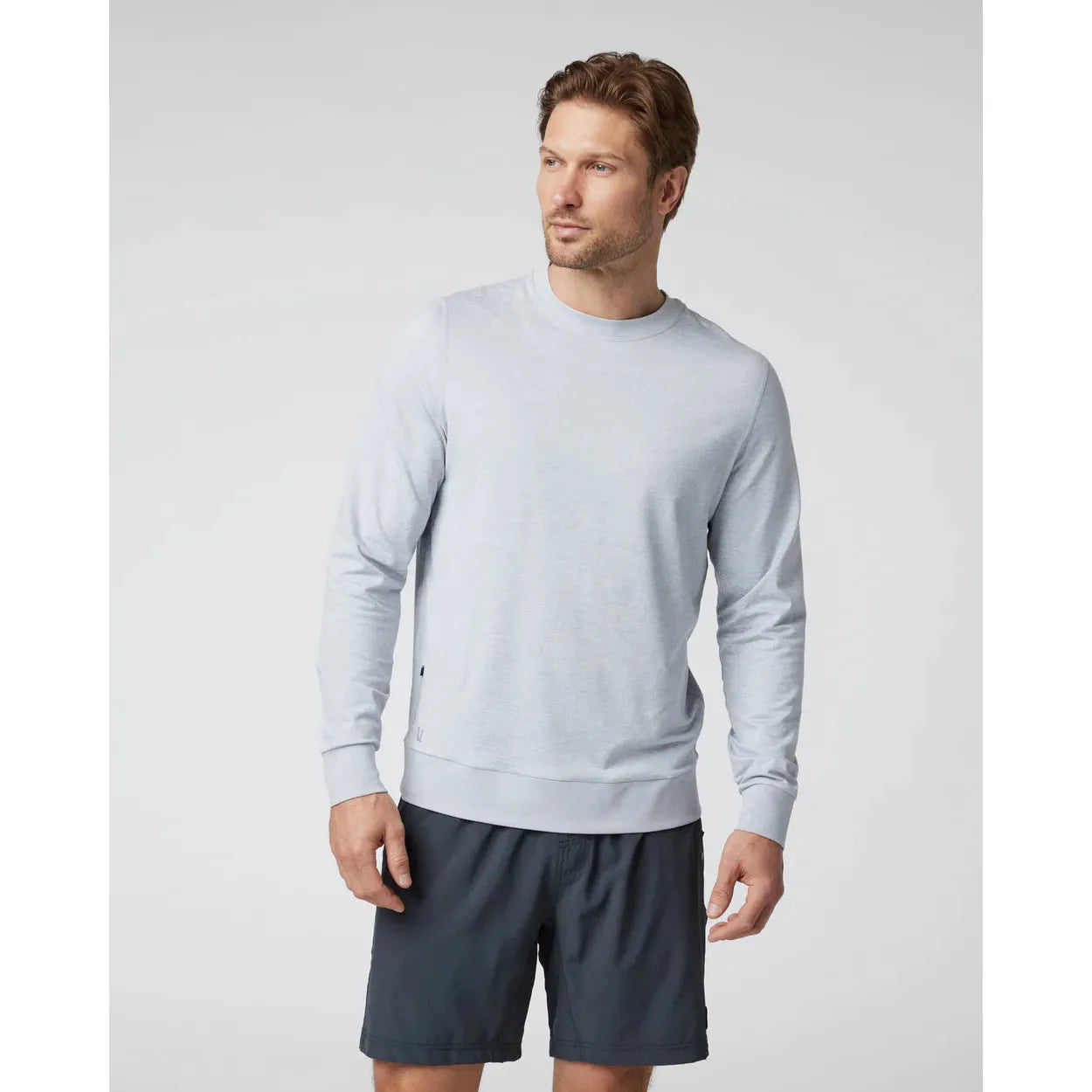 Vuori Men's Ponto Performance Crew - Lightweight & Breathable Workout Shirt for Gym, Running & Yoga | Moisture-Wicking Activewear Top for Men