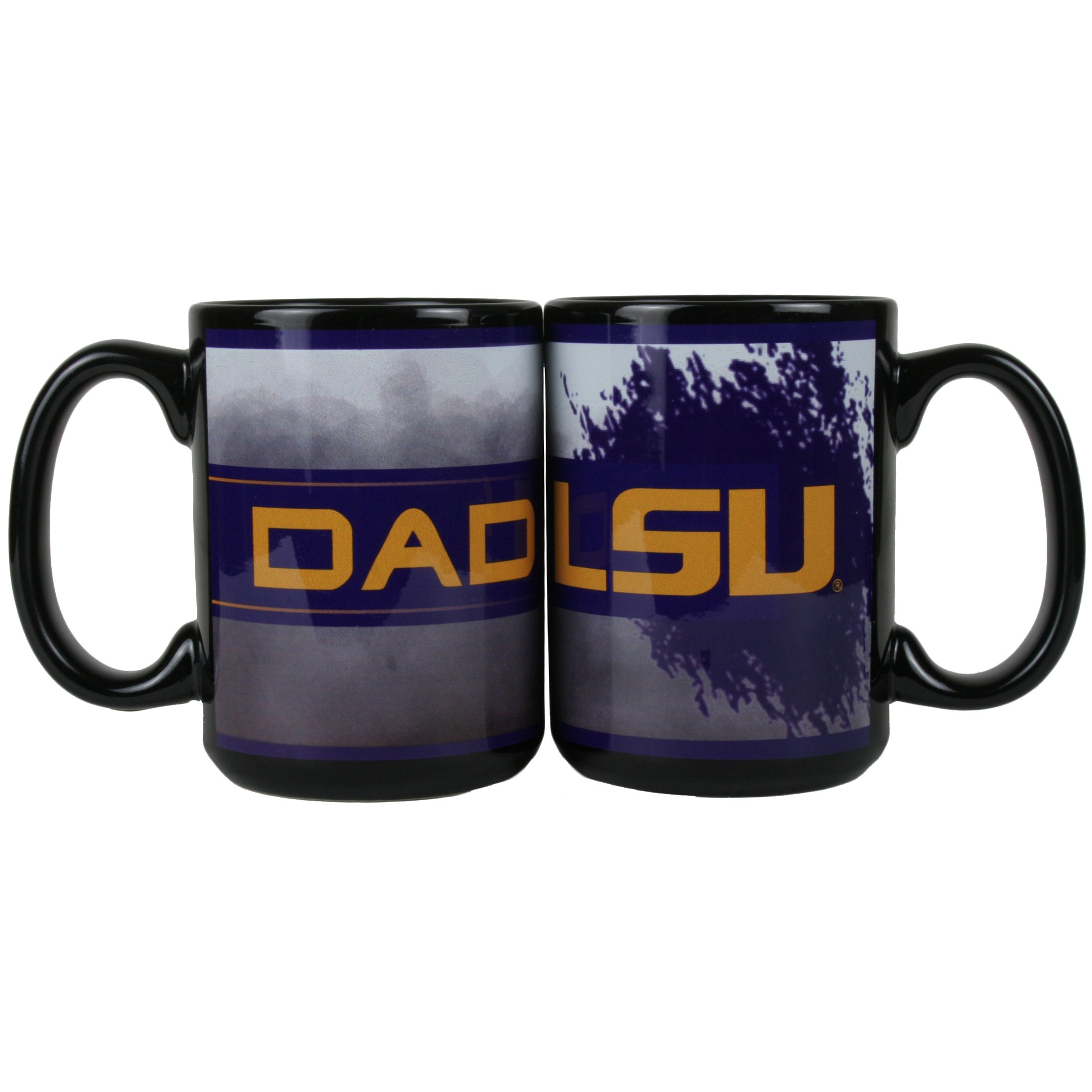 LSU Tigers 15oz Ceramic Coffee Mug - Perfect Gift for Dad, College Football Fans - Great for Game Day, Office Use & Home Decor