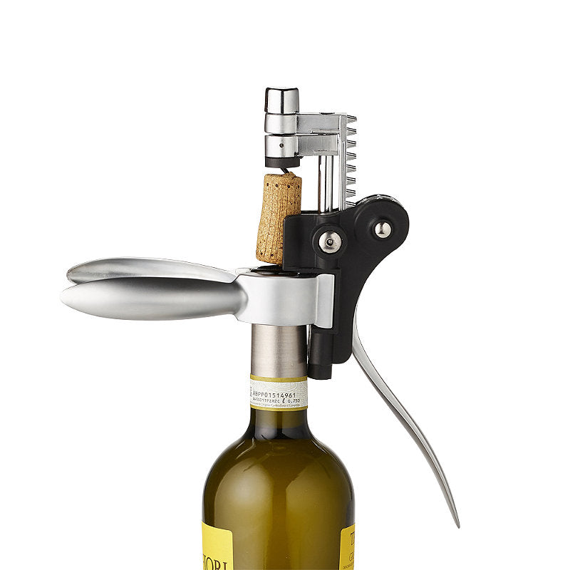 Premium Wine Opener Corkscrew Set with Foil Cutter & Bottle Stopper - Perfect for Wine Lovers, Gifts & Entertaining at Home Parties