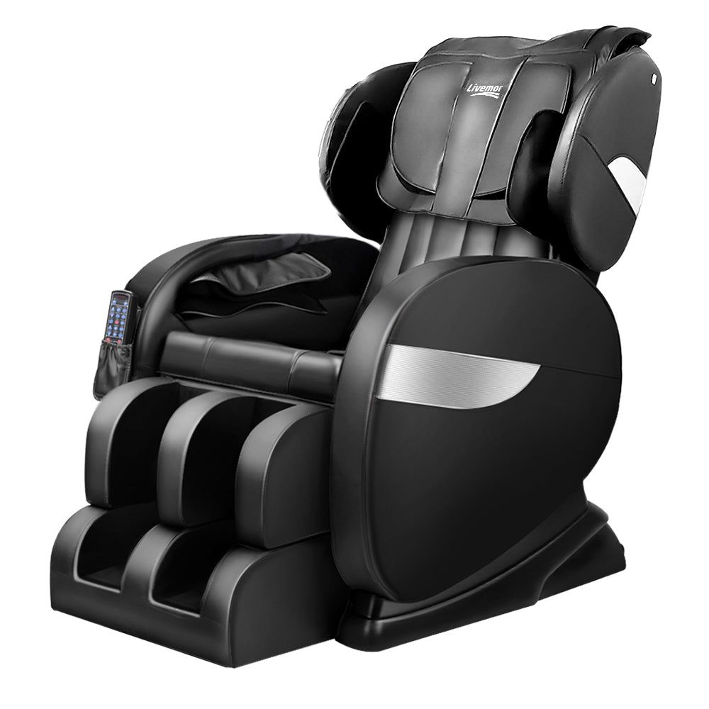 Livemor Electric Massage Chair with Zero Gravity Recliner - Full Body Shiatsu Massage for Home & Office Relaxation