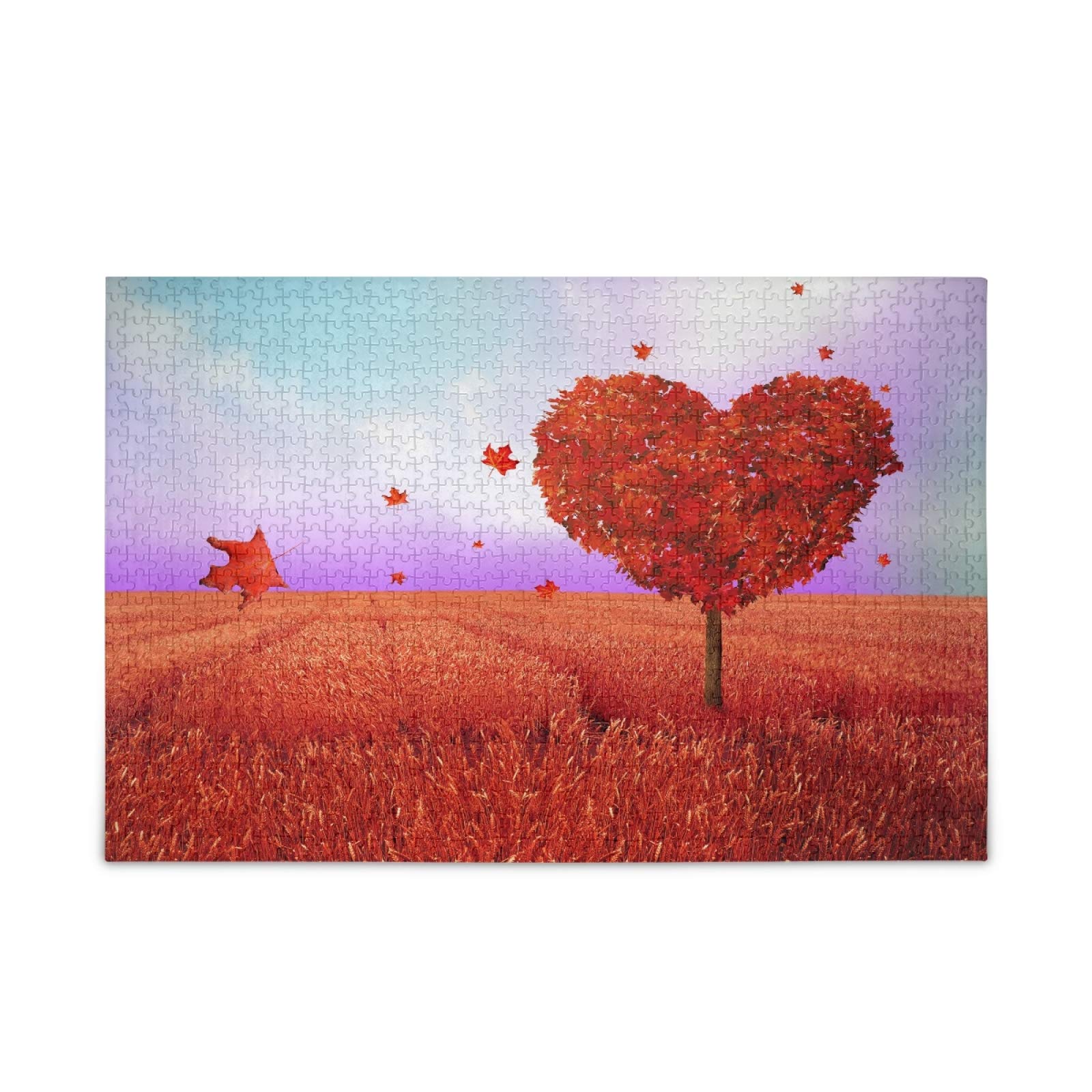 500 Piece Heart Tree Jigsaw Puzzle for Adults & Kids - Valentine's Day Puzzle Game, Family Educational Activity, Fun Stress Relief for Home & Classroom Use
