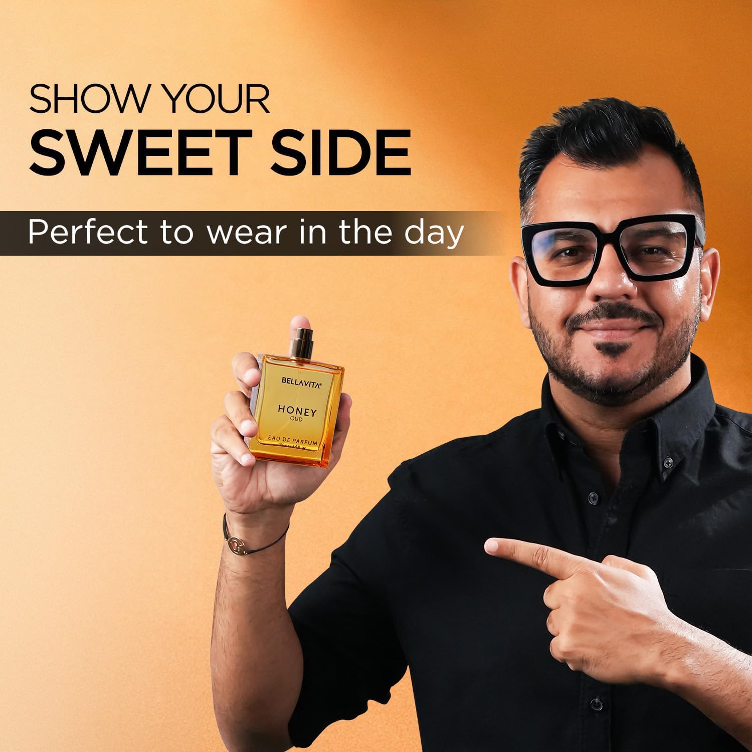 Be-lla-Vee-ta Honey OUD Perfume for Women & Men (3.4 fl.oz) - Vanilla, Bergamot & Patchouli Scent | Long-Lasting Arabian Unisex Fragrance | Floral Spicy Vegan Cologne | Perfect for Date Night, Office & Special Occasions