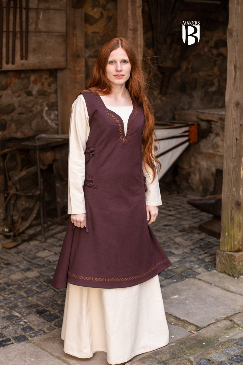 Elegant Lannion Brown Dress for Women - Perfect for Weddings, Parties & Special Occasions
