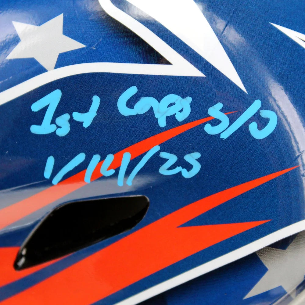 Logan Thompson Autographed Washington Capitals Goalie Mask - Limited Edition #D/25 with IGM COA - Perfect for NHL Fans, Sports Memorabilia Collectors & Hockey Decor