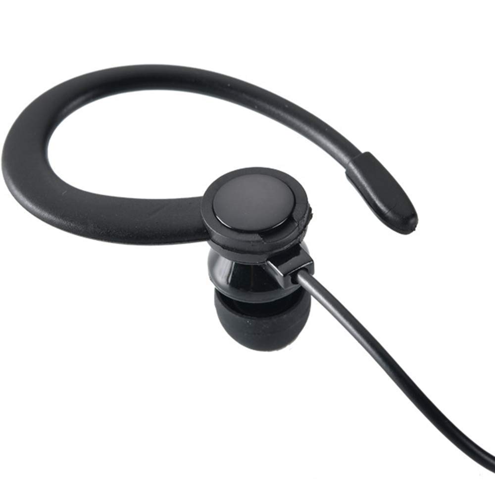 LINHUIPAD Single Side Earphone - In-Ear Stereo to Mono Earbuds with 3.5mm Plug & Ear Hook - Compatible with Android Smartphones & MP3 Players - Perfect for Workouts, Driving & Hands-Free Calls