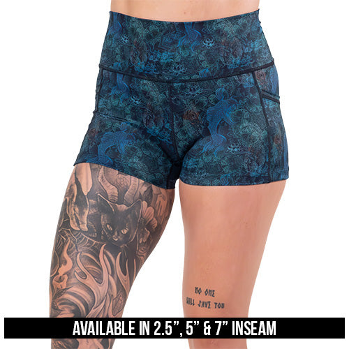 Stylish Koi Print Shorts for Men - Trendy Summer Swim & Lounge Shorts - Perfect for Beach, Pool, and Casual Wear