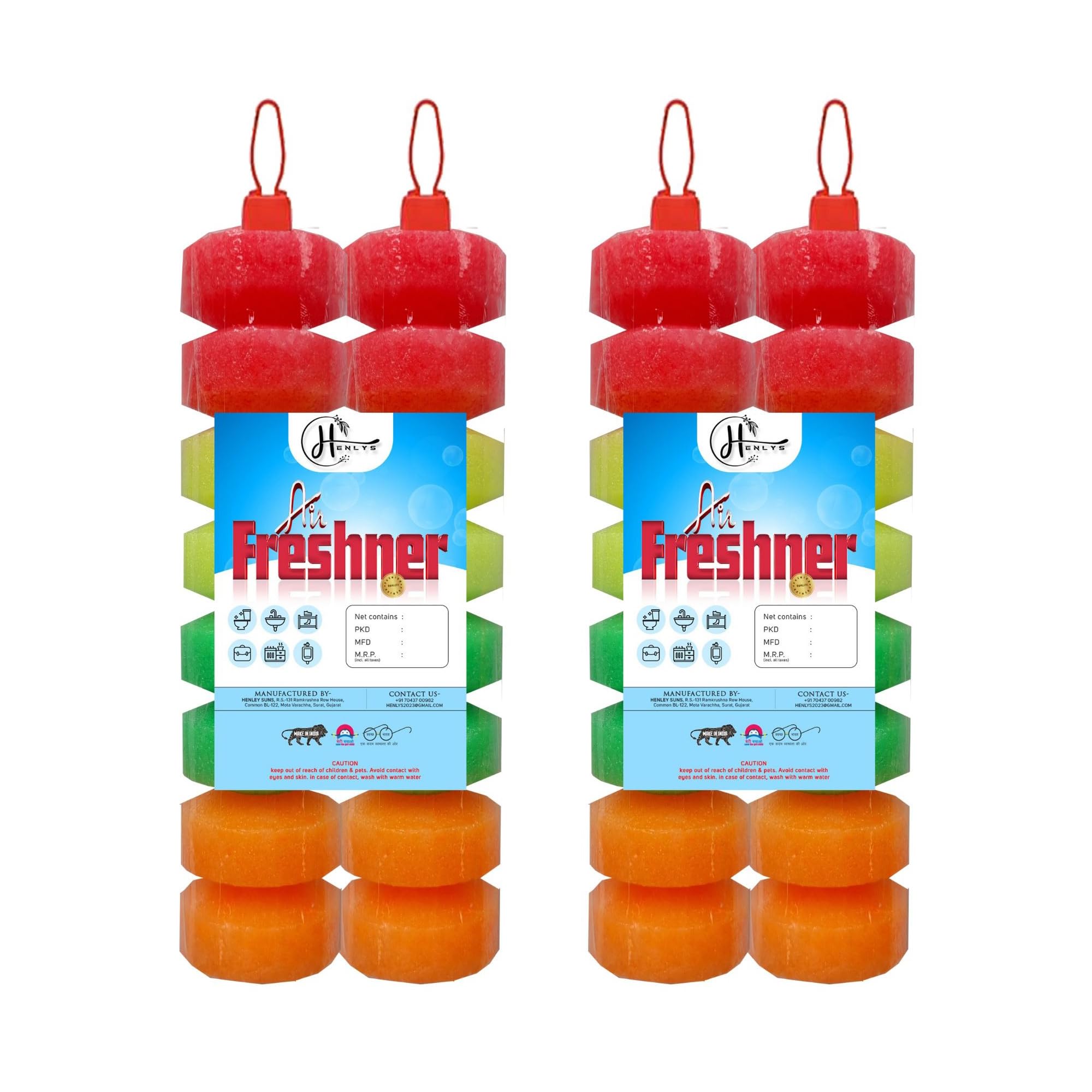 Henlys Assorted Sanicubes - 200g (Pack of 2) | Wardrobe, Bathroom & Kitchen Moth Balls | Closet, Shoe Rack & Pantry Deodorizer | Long-Lasting Air Freshener for Home & Office Use