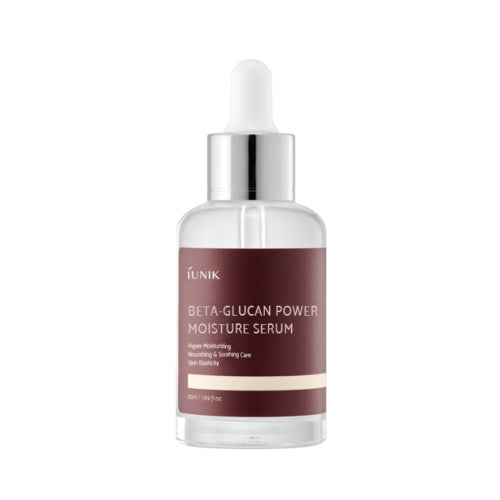 iUNIK Beta Glucan Power Moisture Serum - Hydrating Face Serum for Dry Skin, Deep Moisturizing & Soothing, Korean Skincare for Daily Use, Perfect for Morning & Night Routine