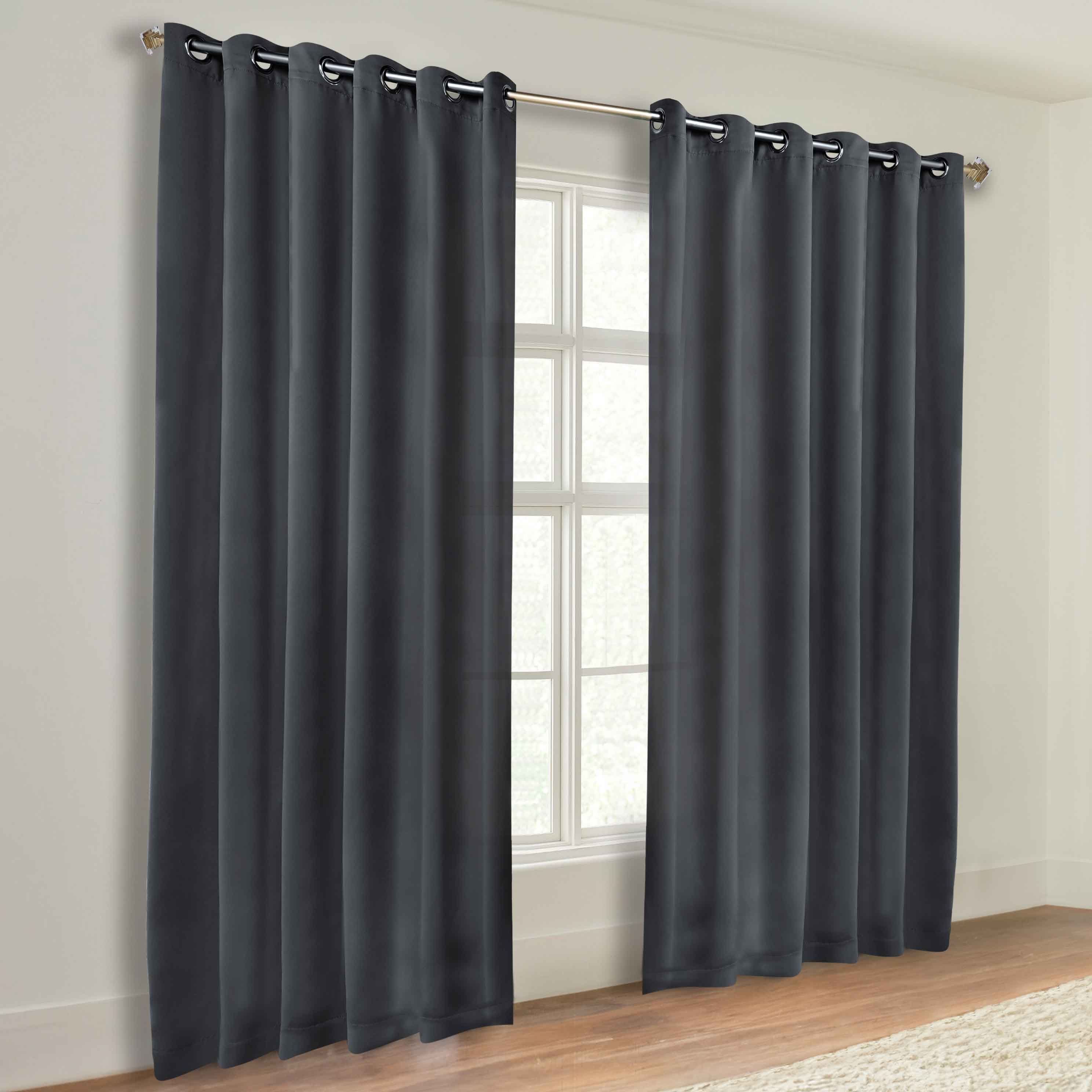 Machine Washable Blackout Curtains Set of 2 - Solid Color Room Darkening Window Treatments for Bedroom & Nursery - Blocks Light & Noise for Better Sleep